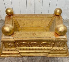 Coffee table made from 18thC gilt ceiling