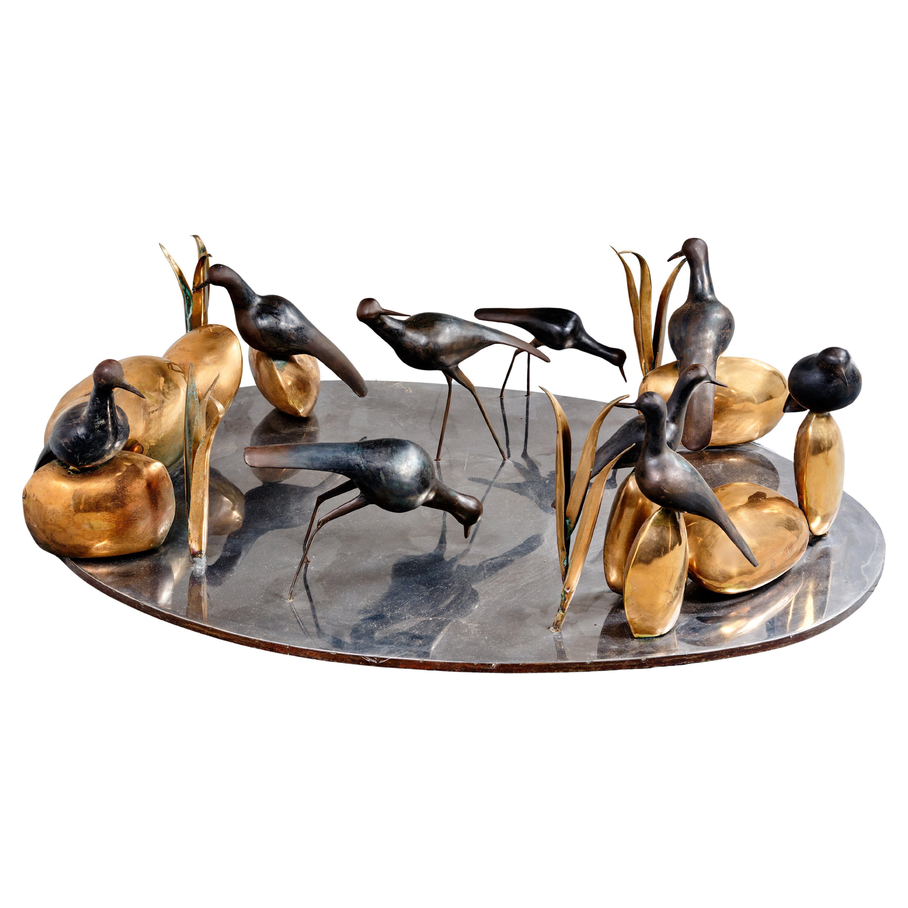 Coffe table sculpture by Renée Broissand For Sale
