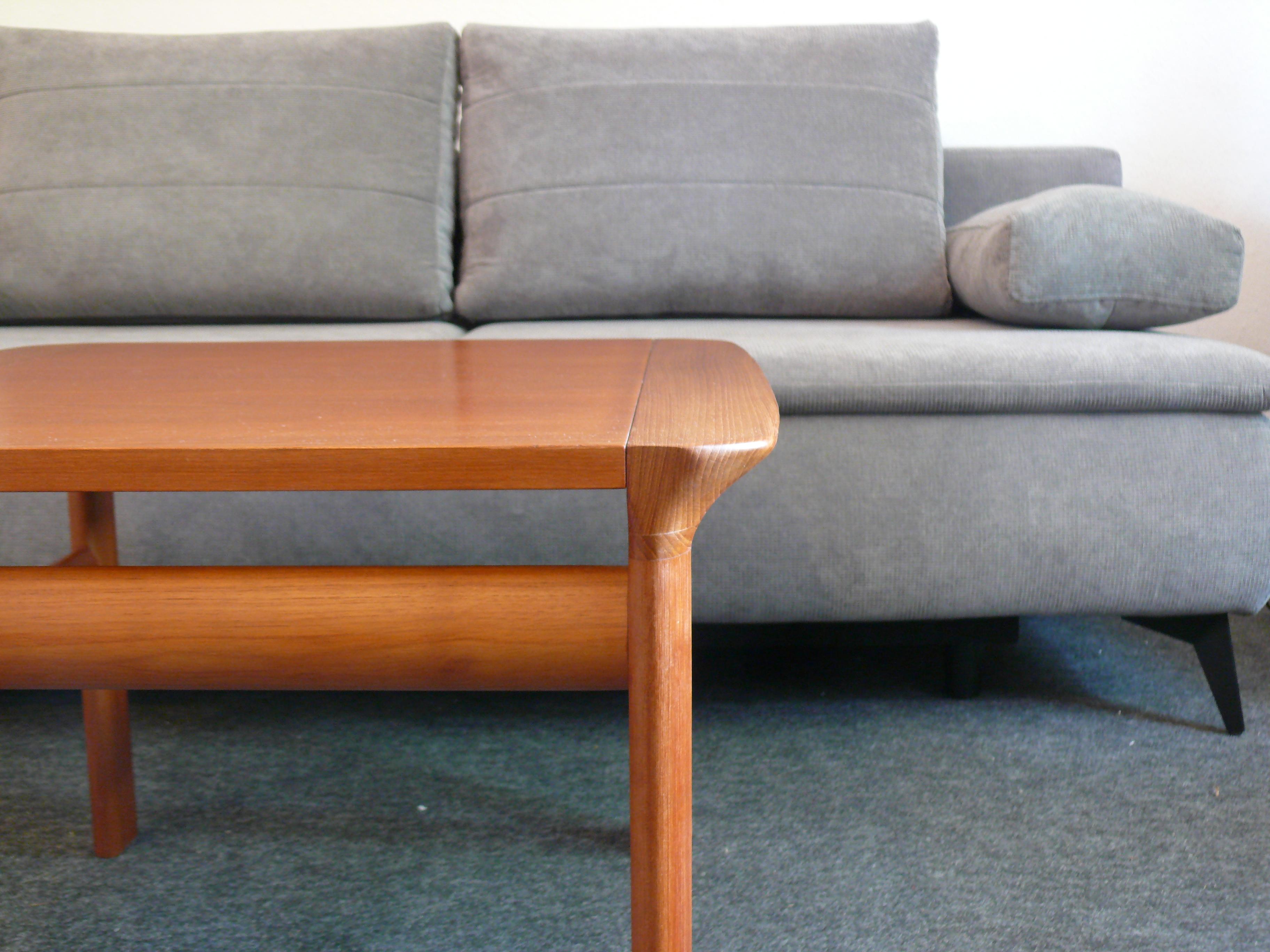 Coffe Table, Teak by Juul Kristensen for Komfort - Denmark, 1960s en Bueno estado para la venta en Schwerin, MV