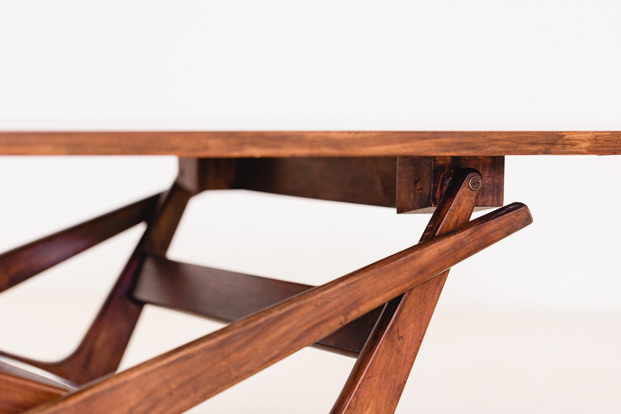 Coffee and Dining Table in Rosewood, Martin Eisler, Brazilian Midcentury, 1950s For Sale 5