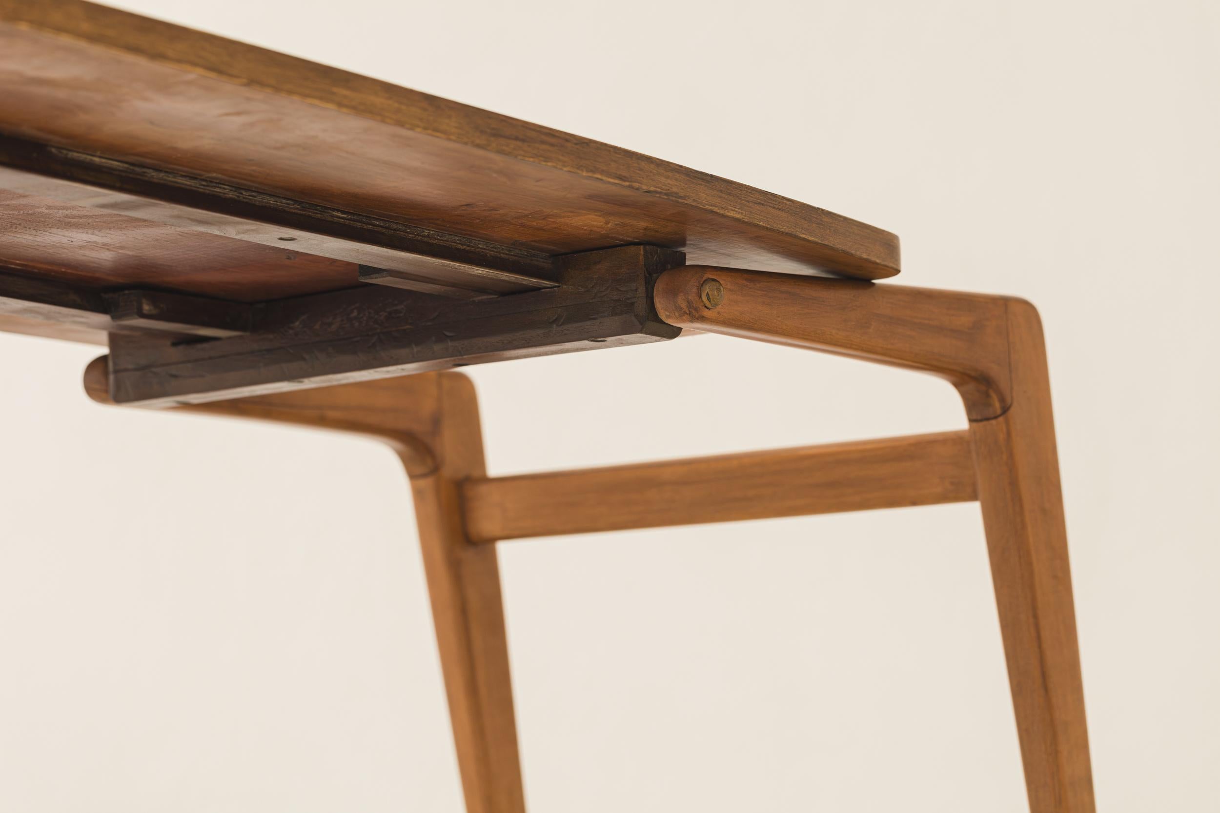 Placage Table basse et table de salle à manger en bois de rose, Martin Eisler, milieu du siècle brésilien, années 1950 en vente
