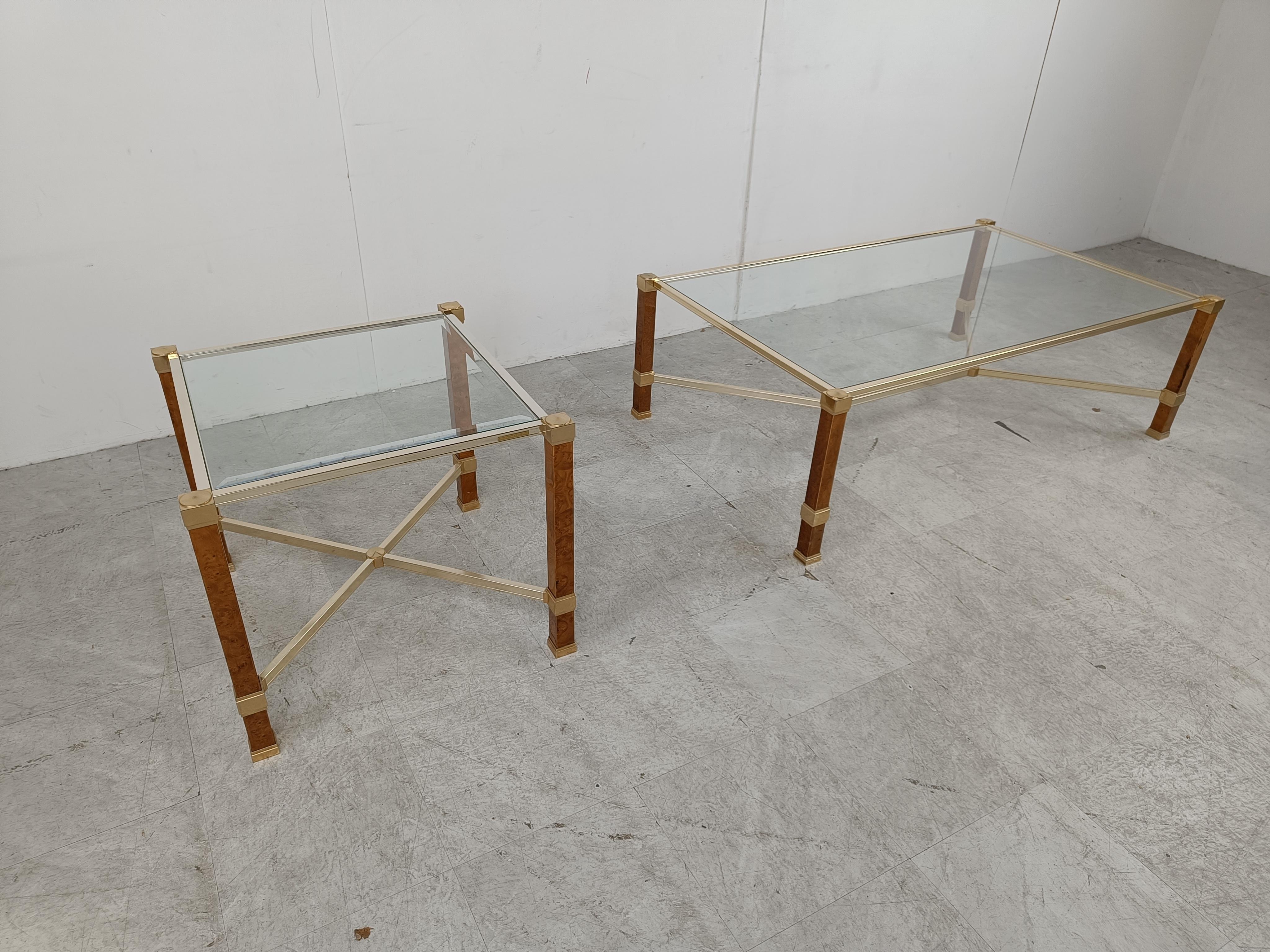 Coffee and side table by Pierre Vandel, 1980s In Good Condition In HEVERLEE, BE