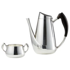 Coffee and Sugar Bowl, Anonymous for Kronen Sølvvarefabrik, Denmark, 1950s