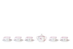 Coffee and Tea Set Antico Doccia Decor, by Richard Ginori, 1960s