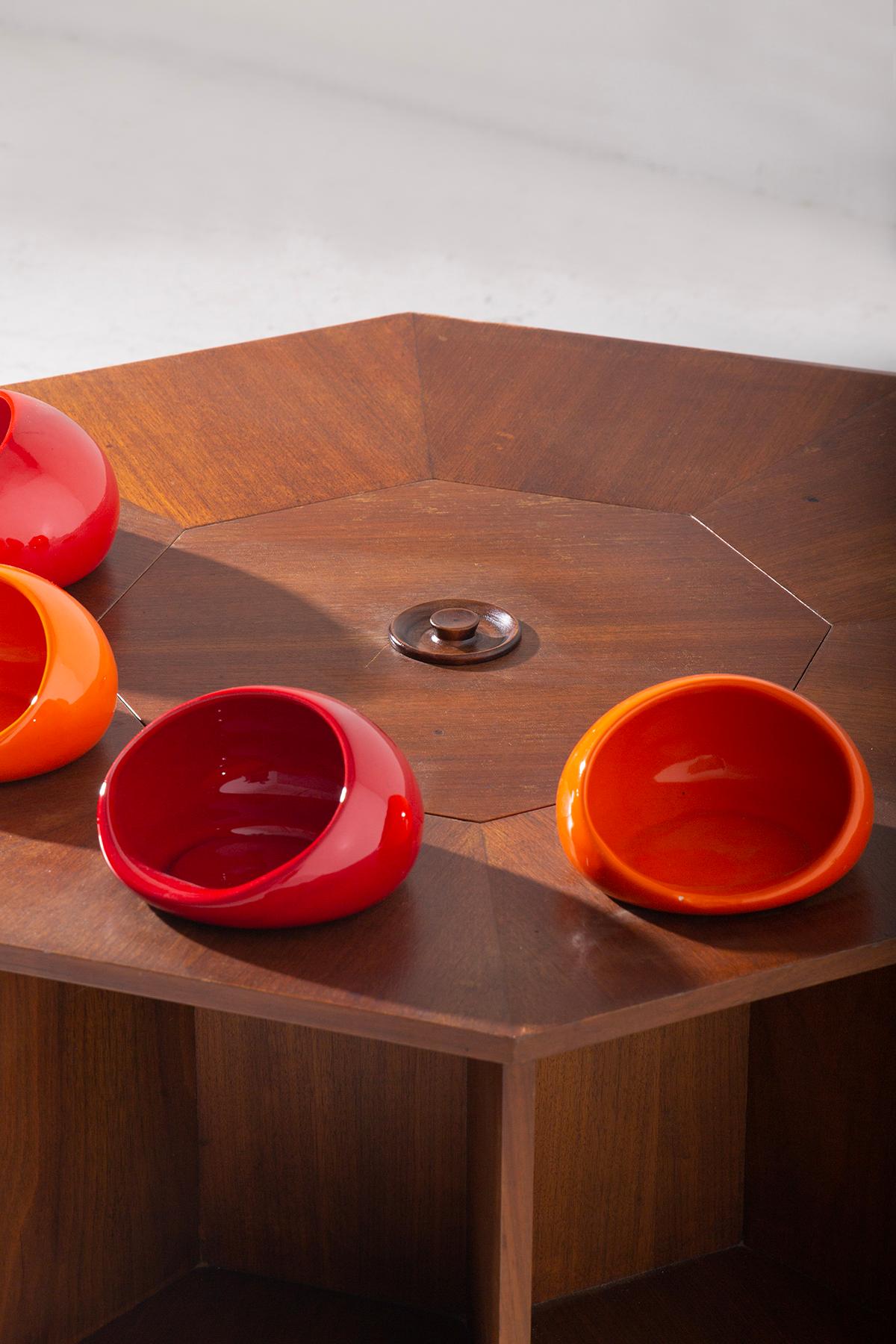 Coffee Bar Table with Ceramic by V. Gregotti In condizioni buone in vendita a Milano, IT