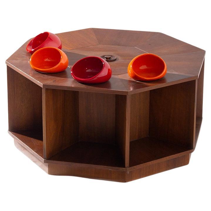 Coffee Bar Table with Ceramic by V. Gregotti in vendita