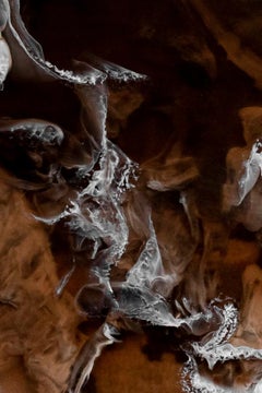 Coffee Brown and Black Footed Resin Centerpiece by Monica Calderon