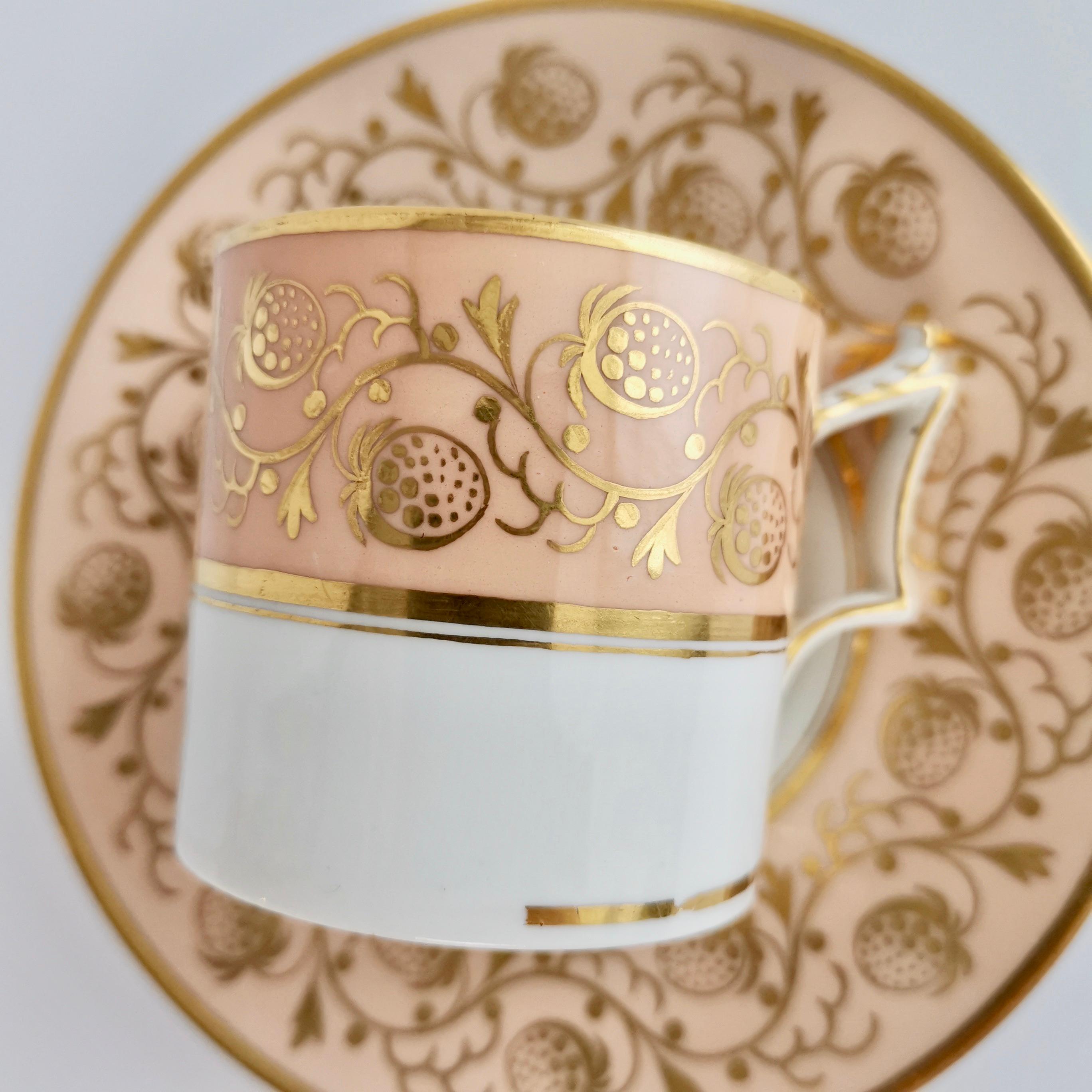 Kaffeekanne, Flight Barr & Barr, Pfirsich vergoldete Erdbeeren, Regency, um 1815 1