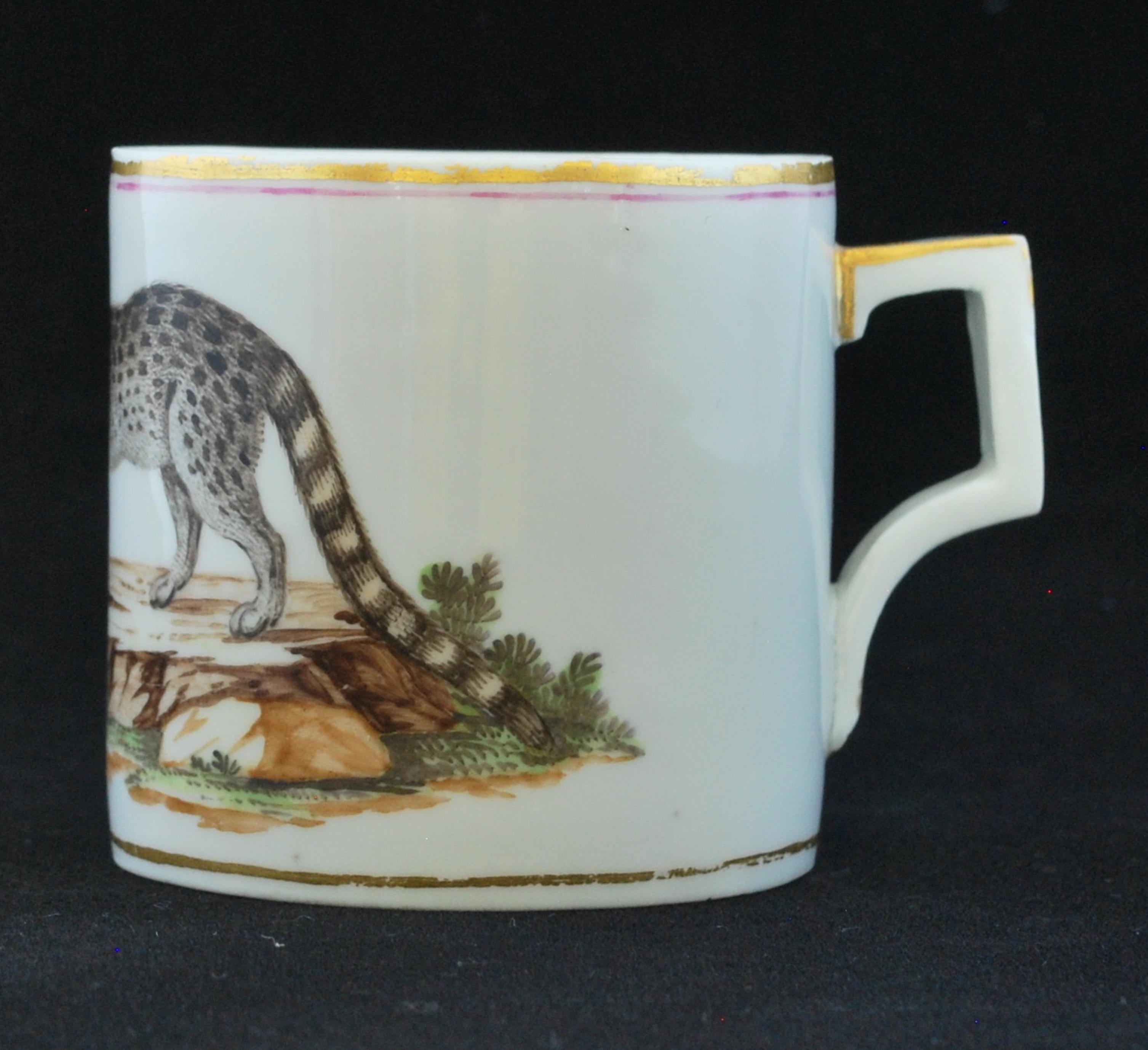 18th Century Coffee Can: Merian's Opossum, Nymphenburg, C1790 For Sale