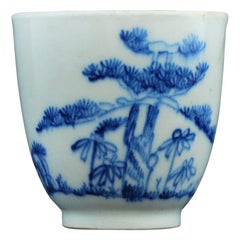 Antique Coffee Cup, Bow Porcelain Factory, circa 1749