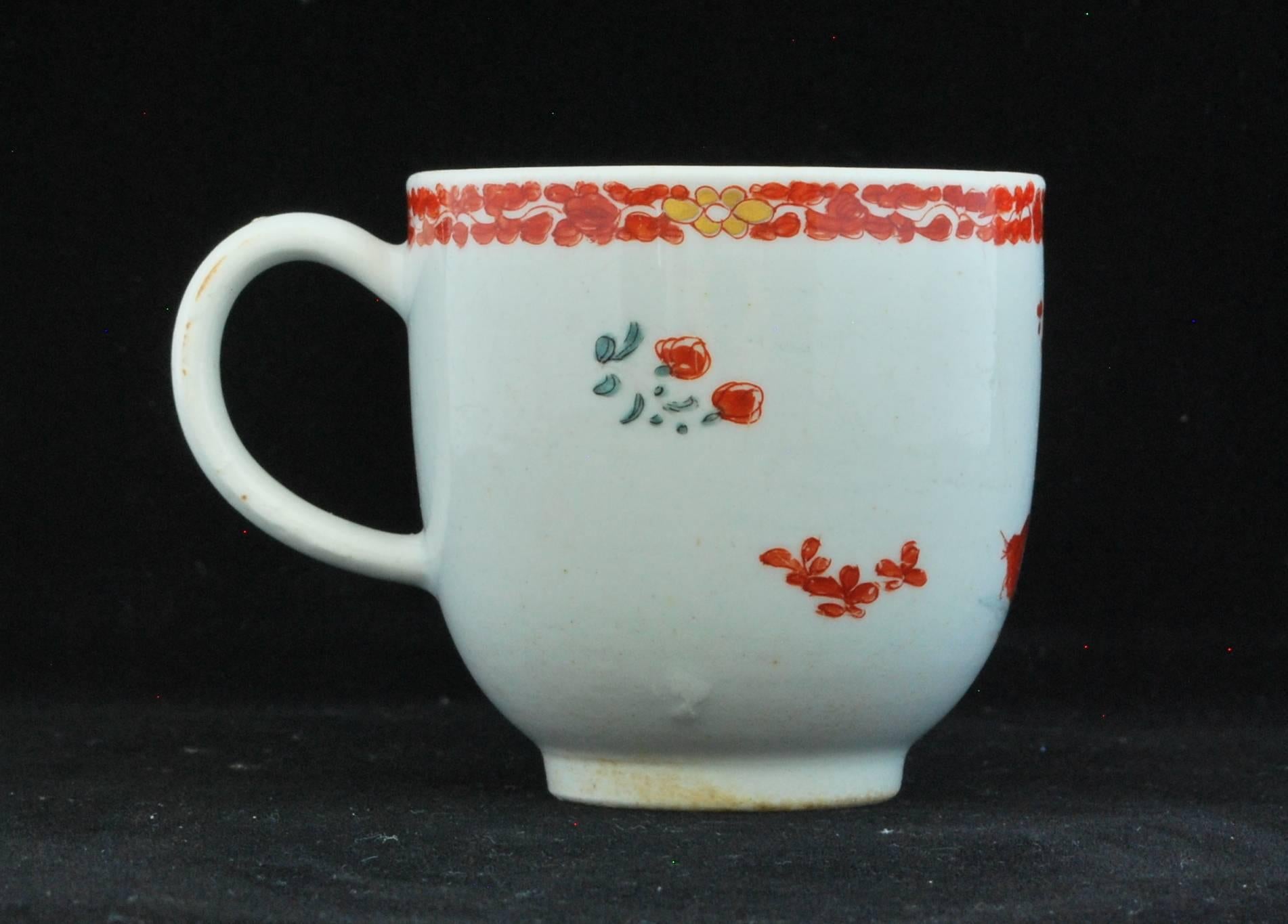 Japonisme Coffee Cup, Kakiemon Decoration, Bow Porcelain Factory, circa 1753