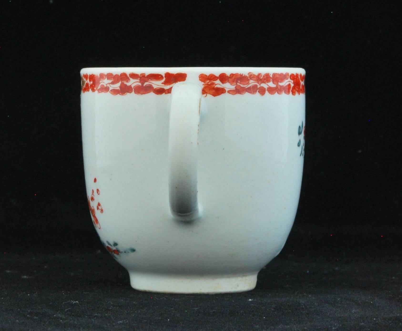 English Coffee Cup, Kakiemon Decoration, Bow Porcelain Factory, circa 1753