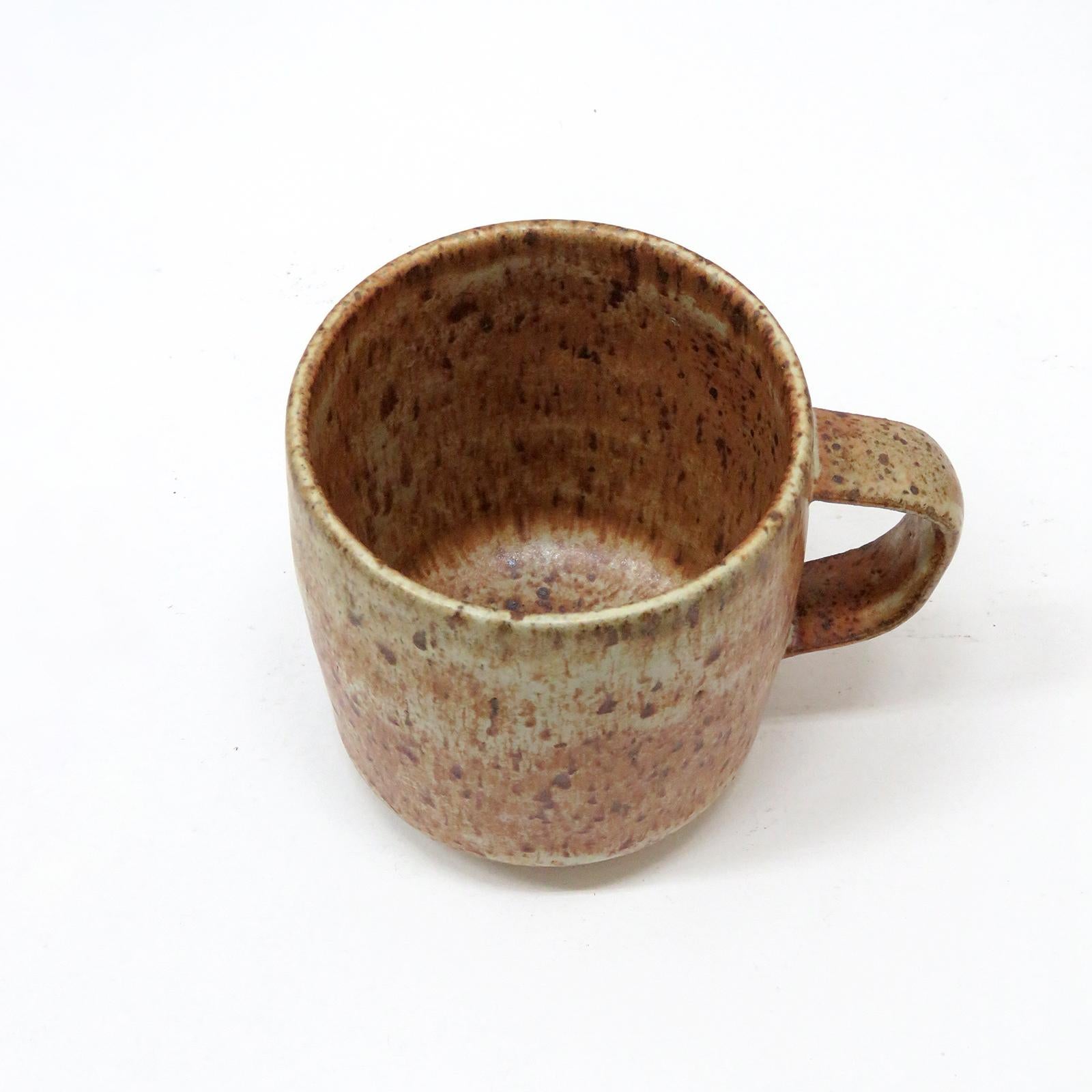 Ceramic Coffee Cups 'Carmel' by Jed Farlow  For Sale