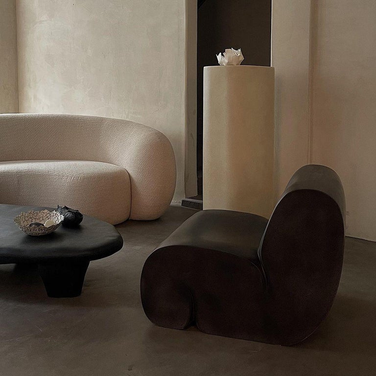 Coffee Curl Up Lounge Chair by Karstudio at 1stDibs curl up chair