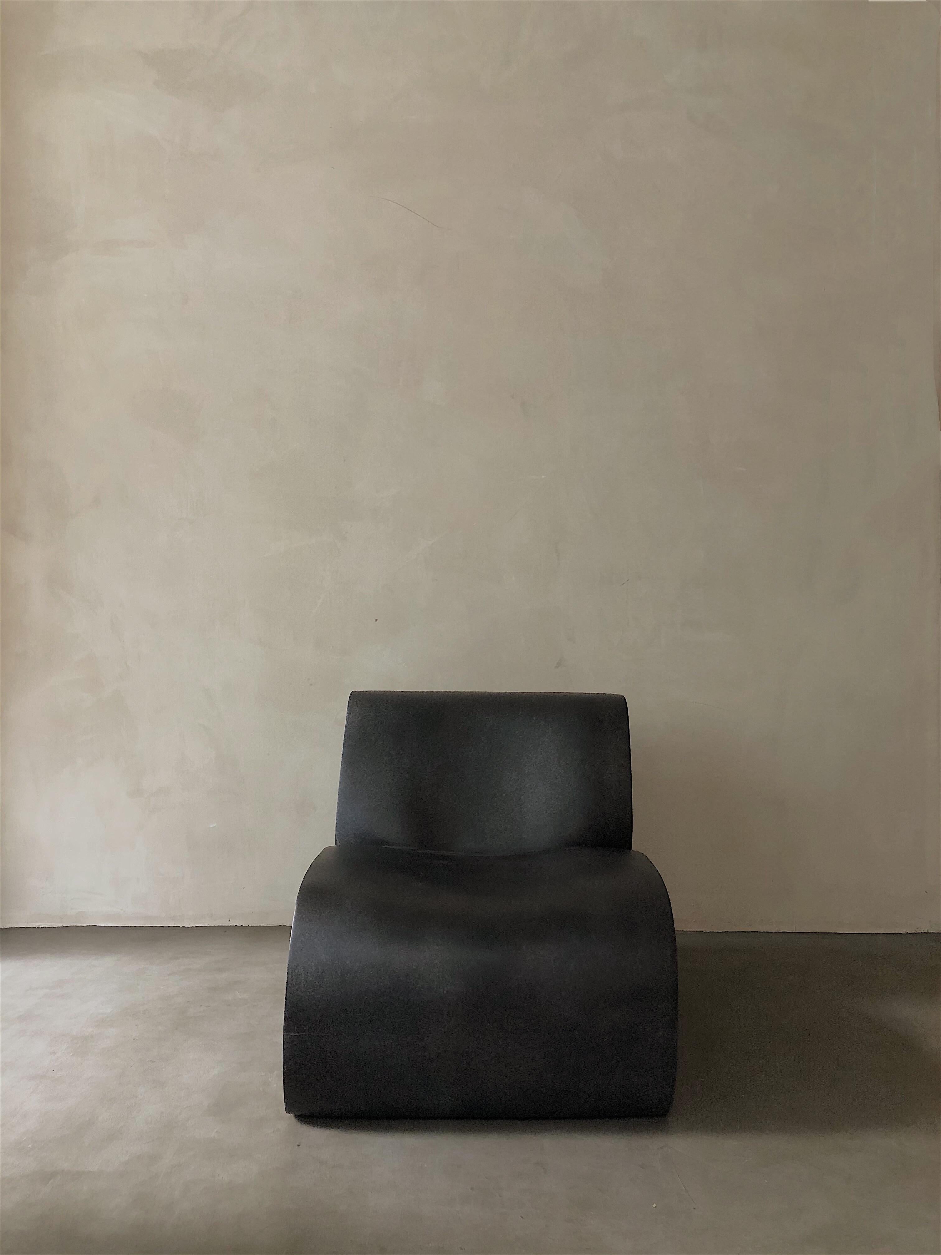 Coffee curl up lounge chair by kar
Materials: FRP.
Dimensions: 63 x 84 x 66 cm.

It shapes in a curl-up position, casual meanwhile restrained. The side designed as a cross section of the furniture to present the curve and texture.

Kar- is the root