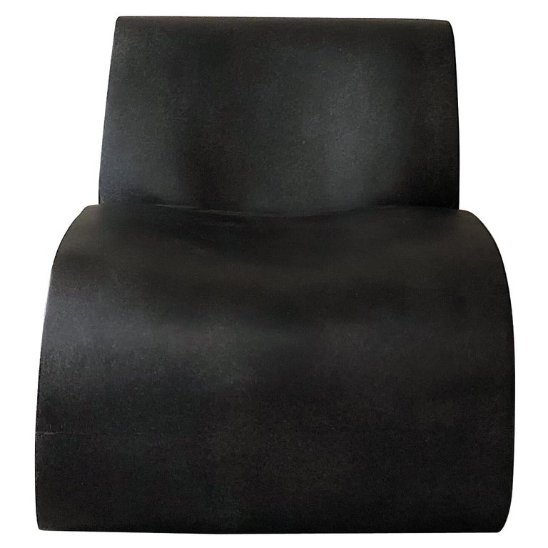 Coffee Curl Up Lounge Chair by Karstudio For Sale at 1stDibs
