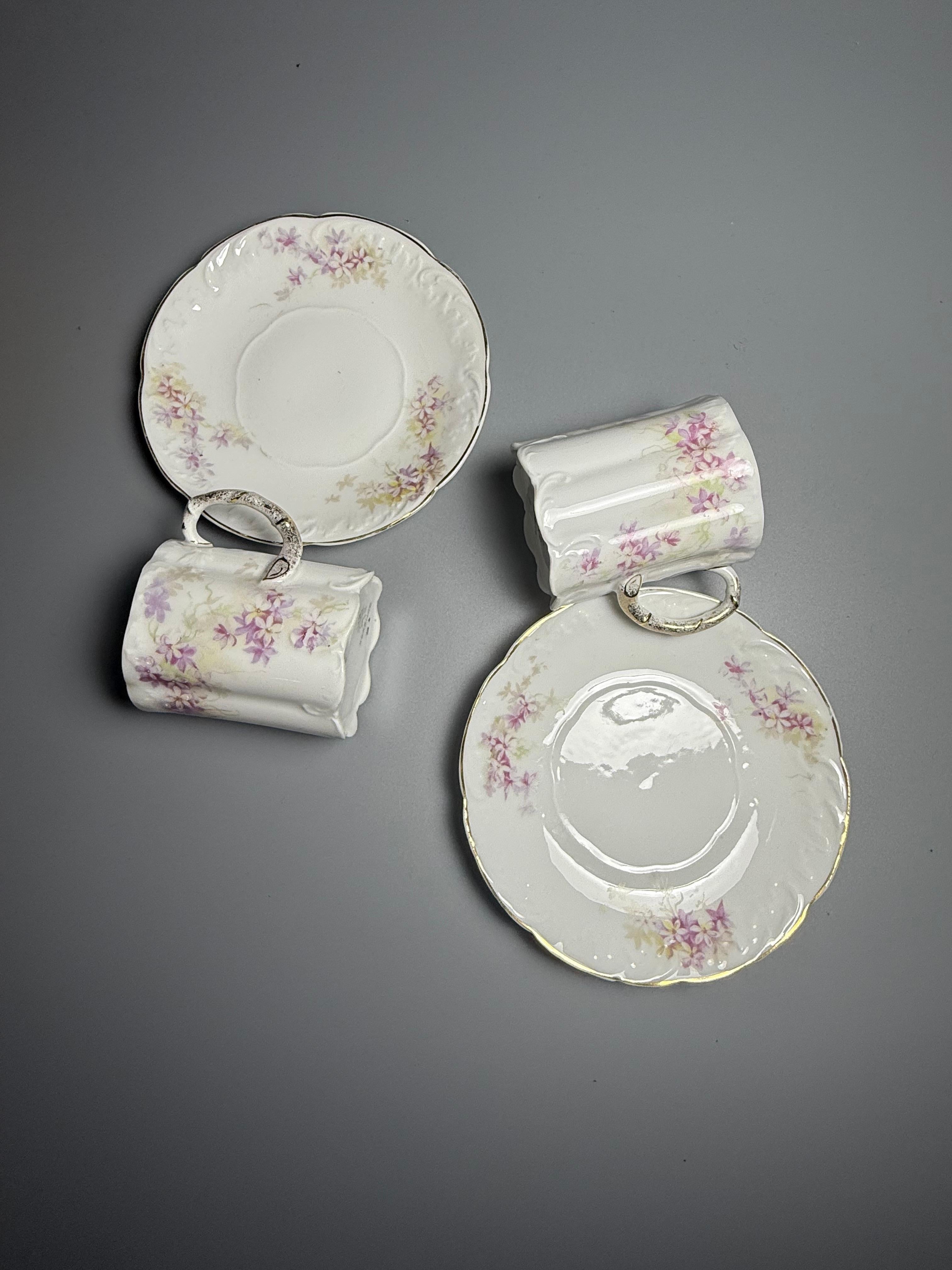 Tasses à demitasse et soucoupes à café Rosenthal Monbijou en vente 4