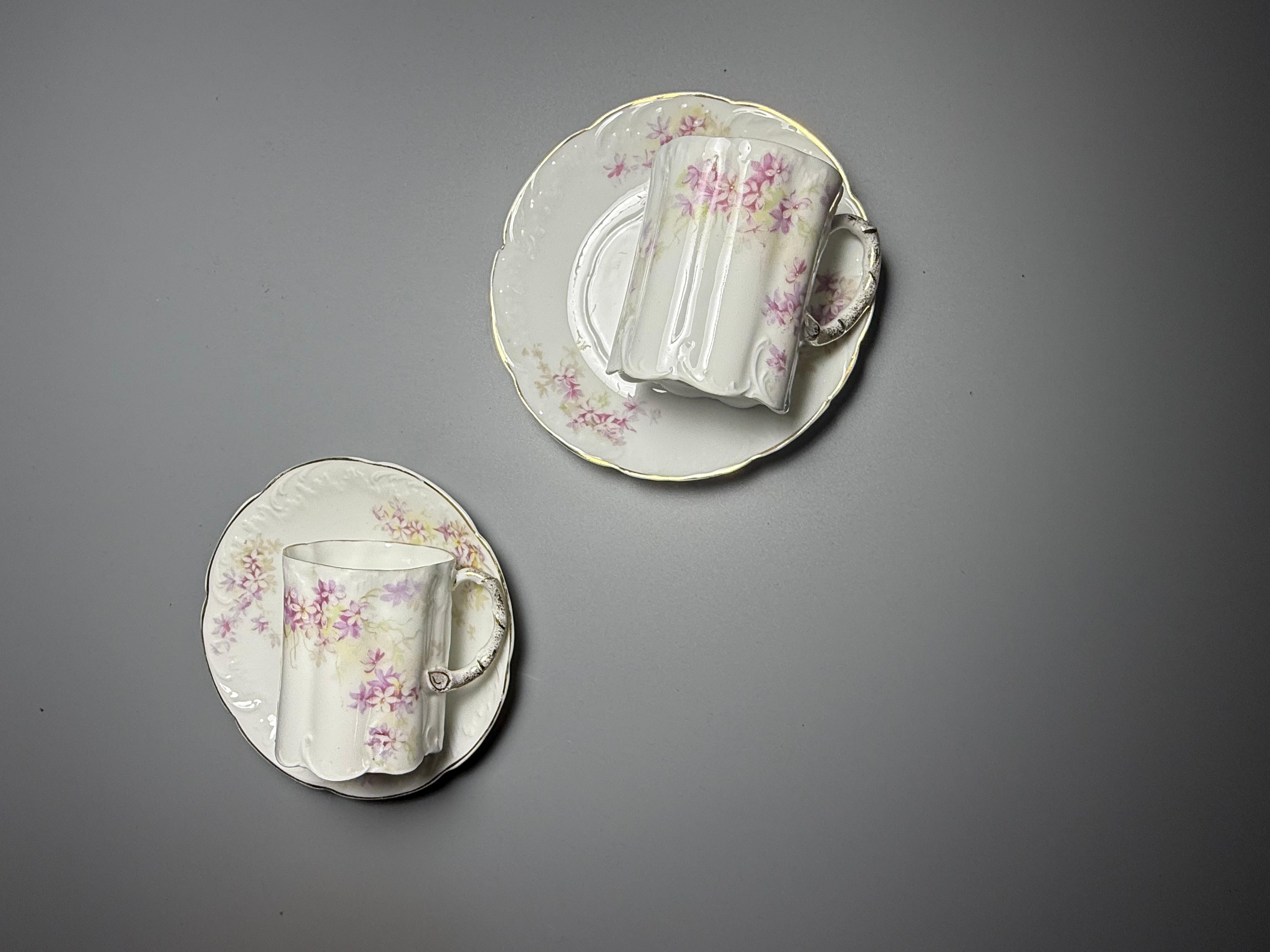 Tasses à demitasse et soucoupes à café Rosenthal Monbijou Bon état - En vente à Uppsala , SE