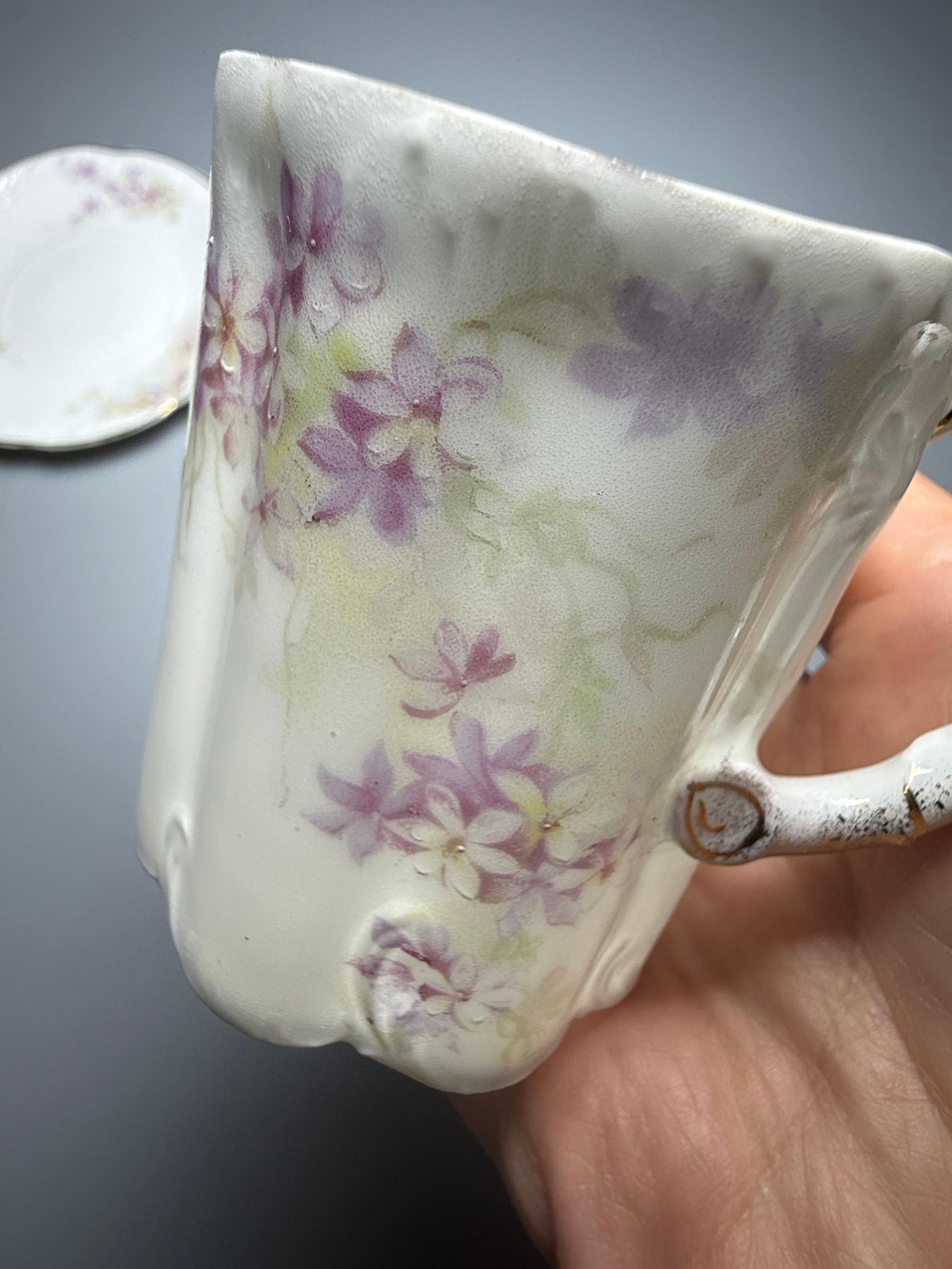 Porcelaine Tasses à demitasse et soucoupes à café Rosenthal Monbijou en vente