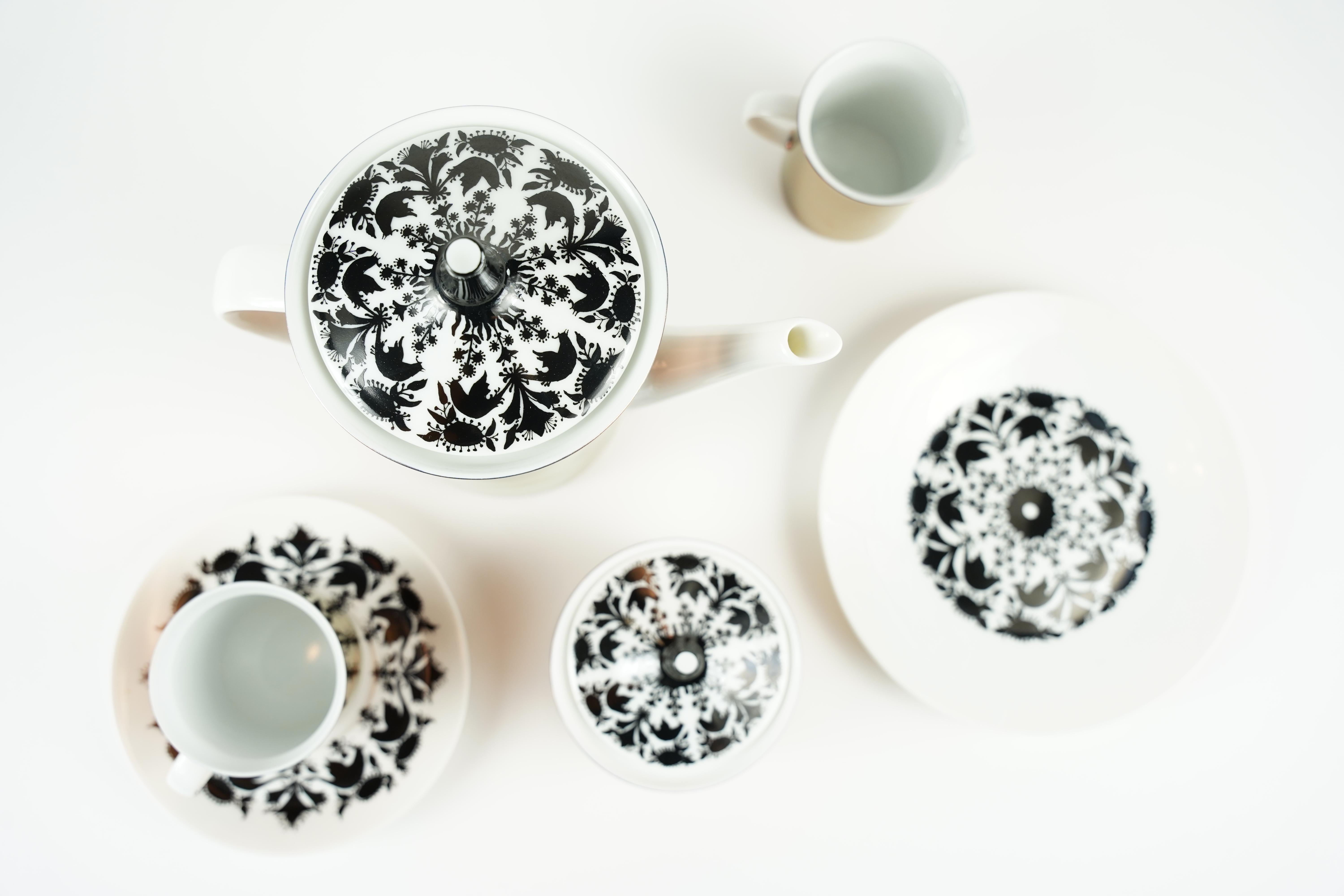 Kaffee-Dessert-Service Bjørn Wiinblad by Rosenthal Hilton , 1980 im Angebot 2