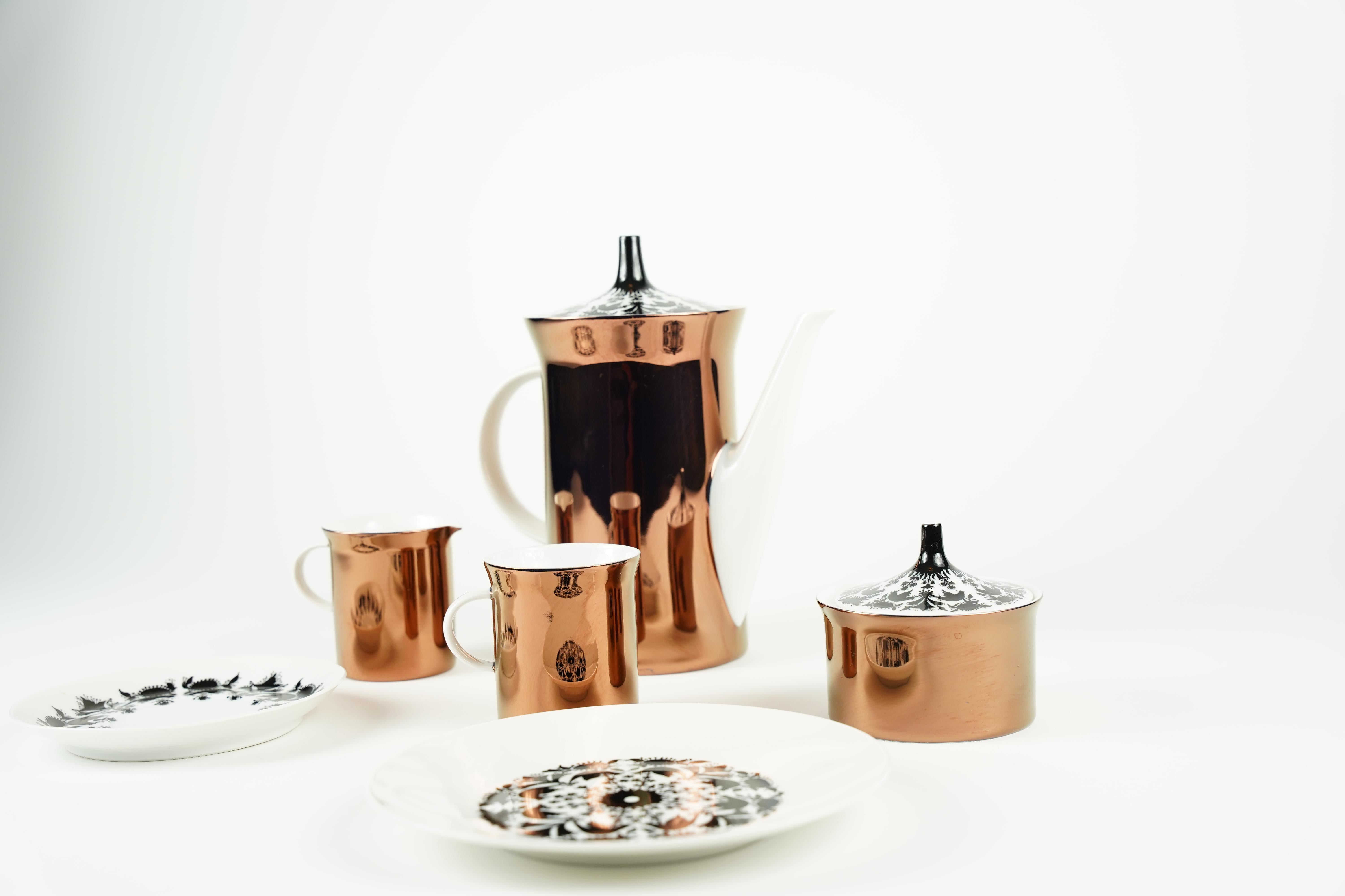 Kaffee-Dessert-Service Bjørn Wiinblad by Rosenthal Hilton , 1980 (Deutsch) im Angebot