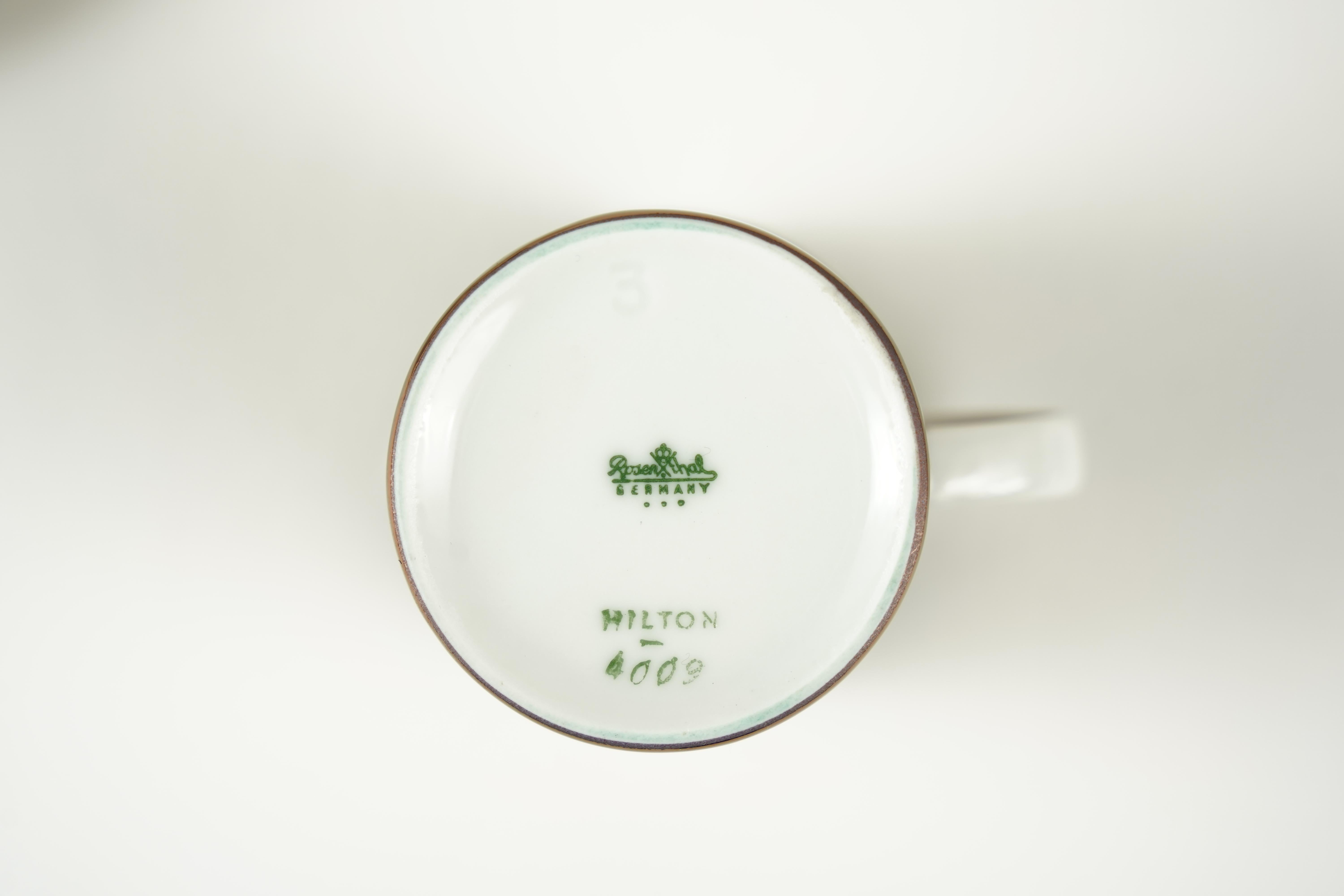 Kaffee-Dessert-Service Bjørn Wiinblad by Rosenthal Hilton , 1980 im Angebot 1