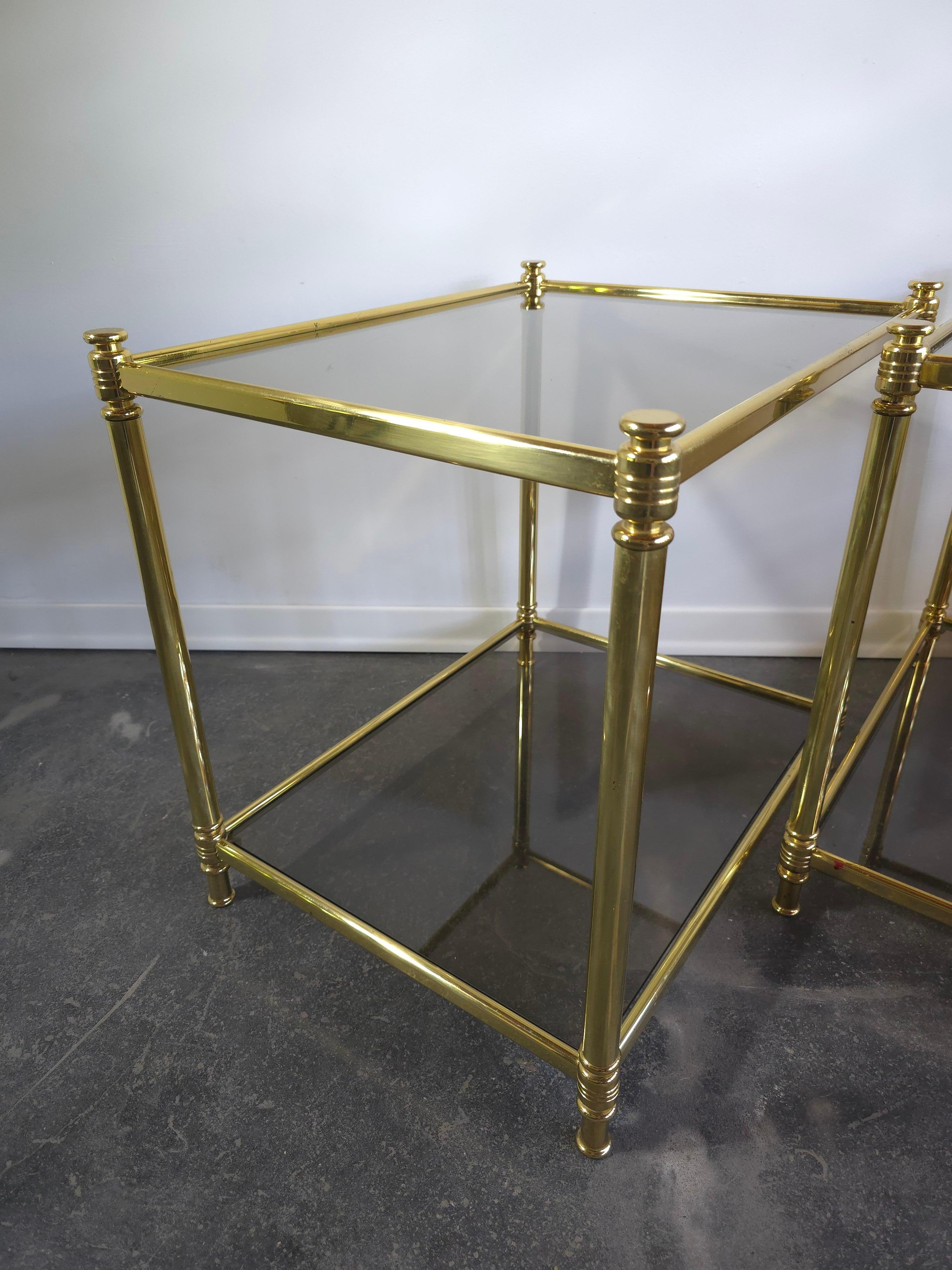 Laiton Table basse/extrémité 1970 en vente