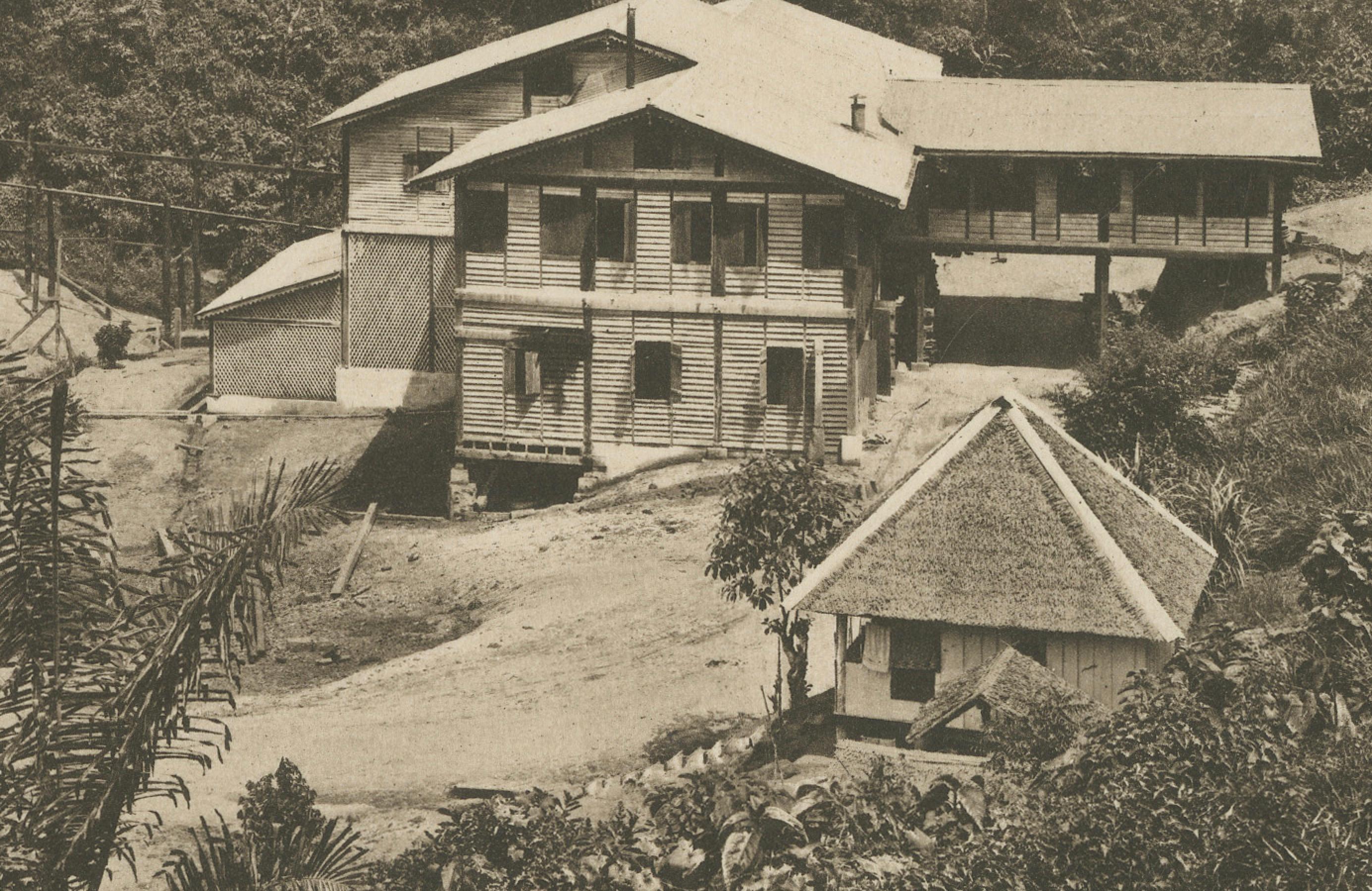 20ième siècle Établissement de café Girsahan et triage du café - Photos anciennes Sumatra, c.1900 en vente