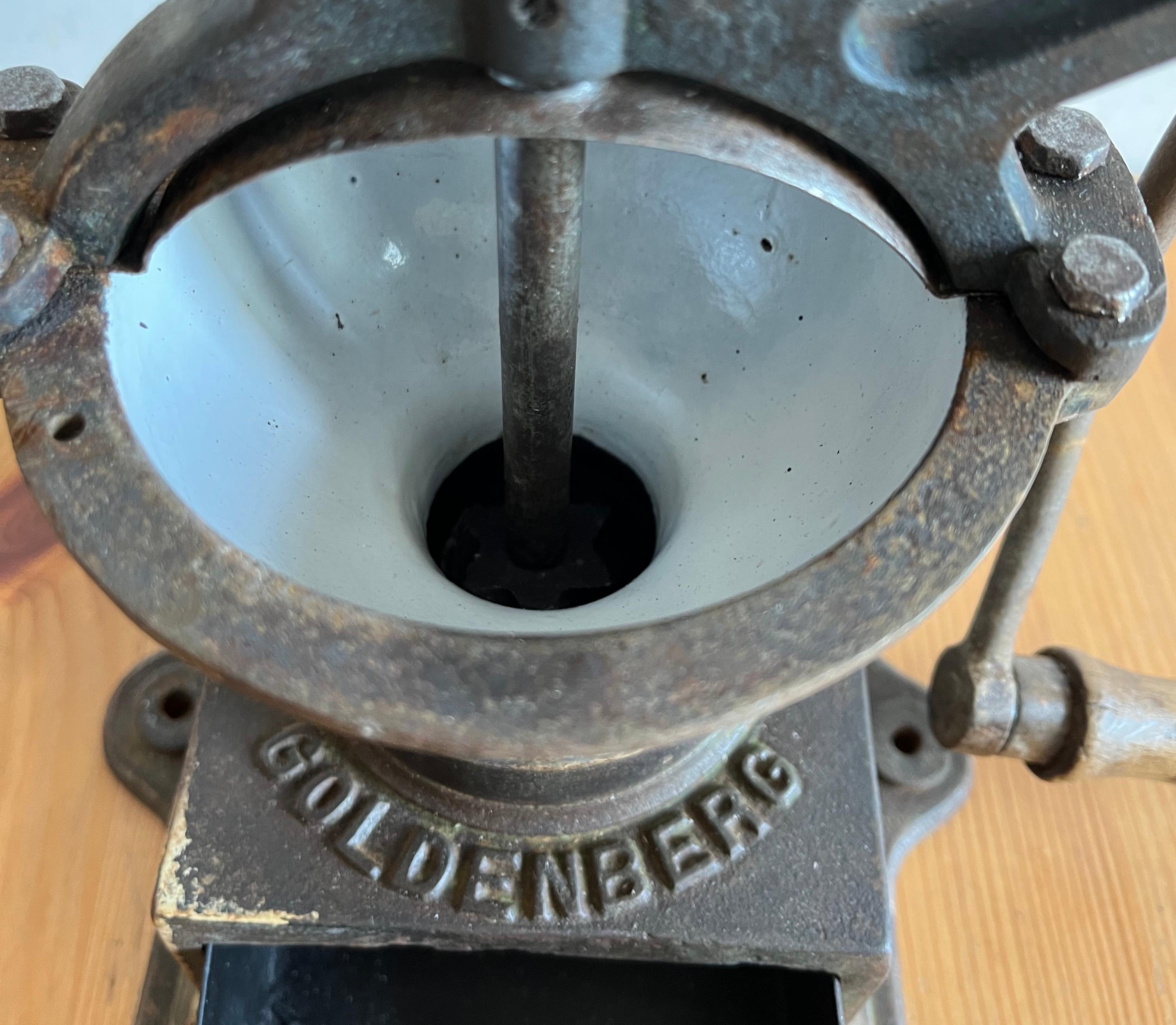 Iron Coffee Grinder from Goldemberg