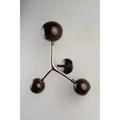 Coffee Ocellus Handcrafted Glass Wall Light by Isabel Moncada