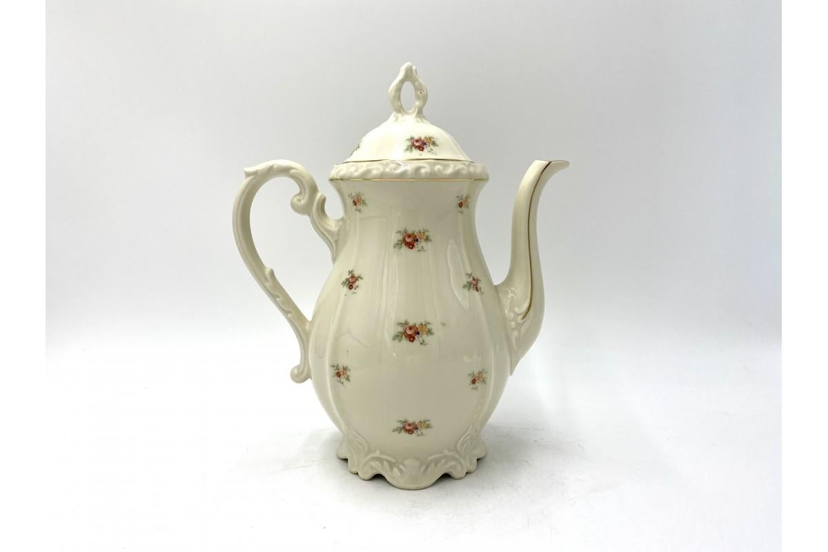 Coffee or tea pot, Elfenbein Porzellan, Germany. In Good Condition In Chorzów, PL