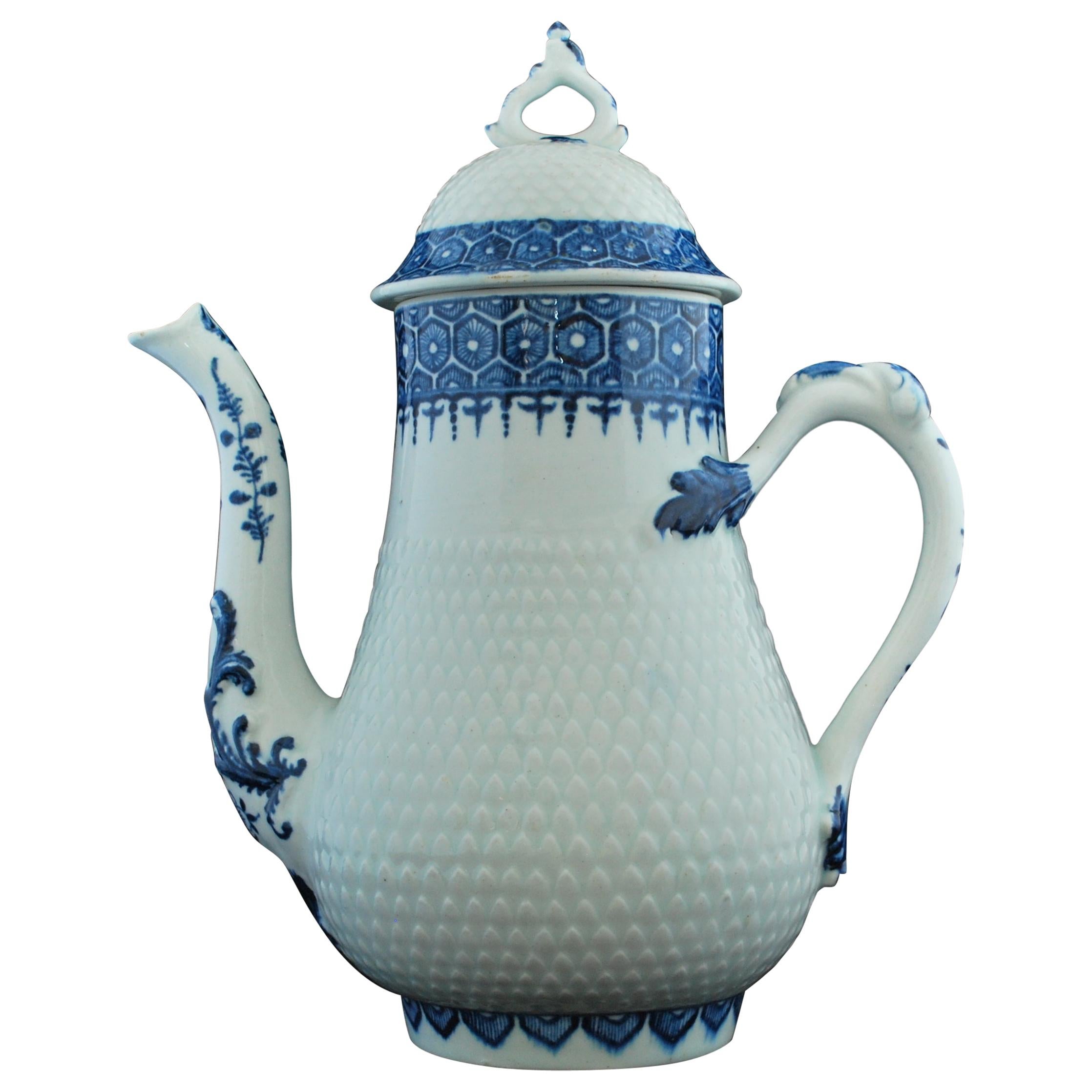 Coffee Pot, Bow Porcelain Factory, circa 1767 For Sale