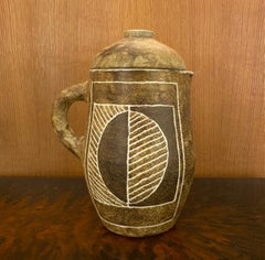 Couchtisch / Orangeade-Set, Keramik von Les 2 Potiers, Frankreich, 1960er Jahre