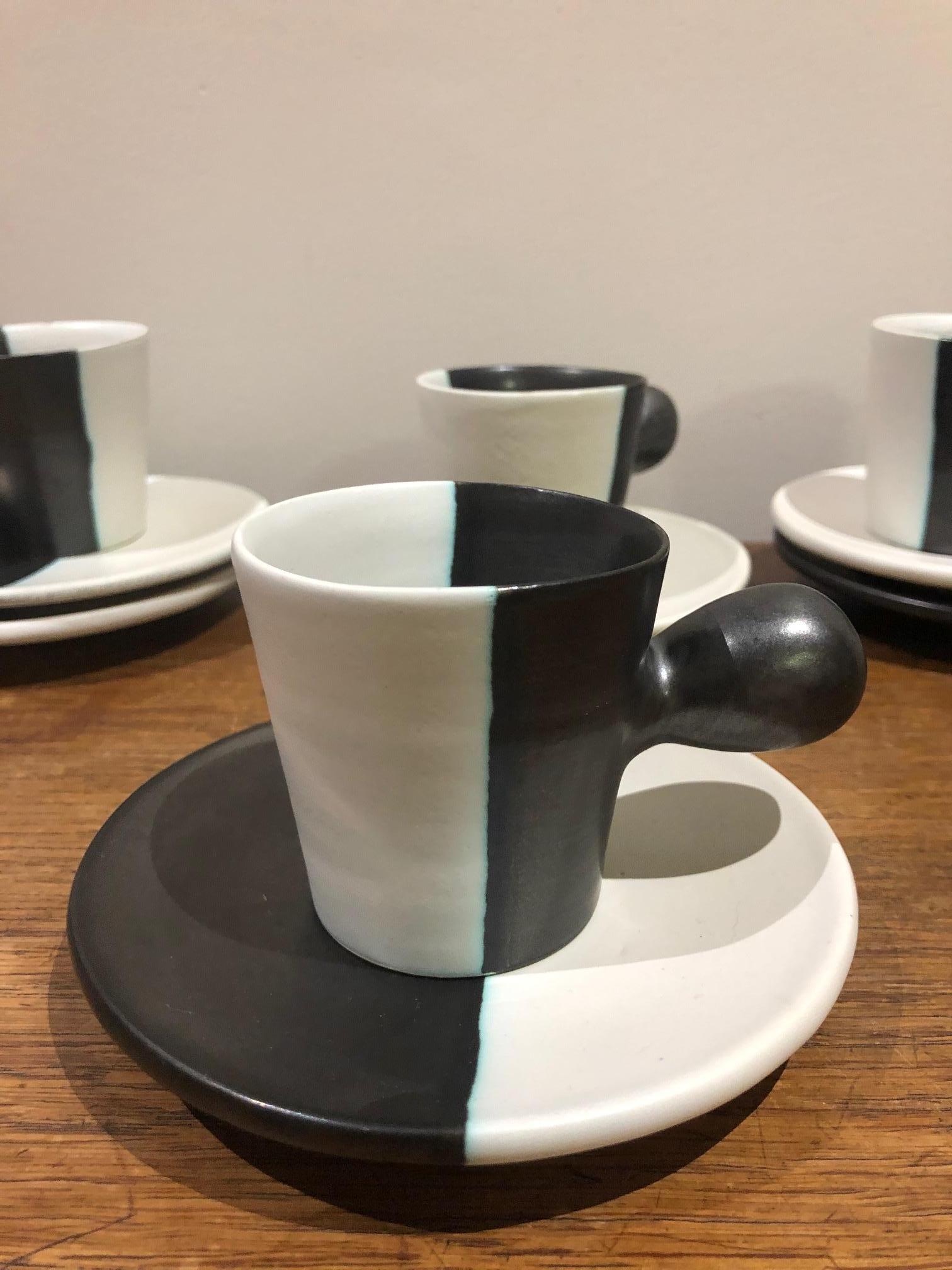 French Coffee Set by Atelier Cerenne Vallauris