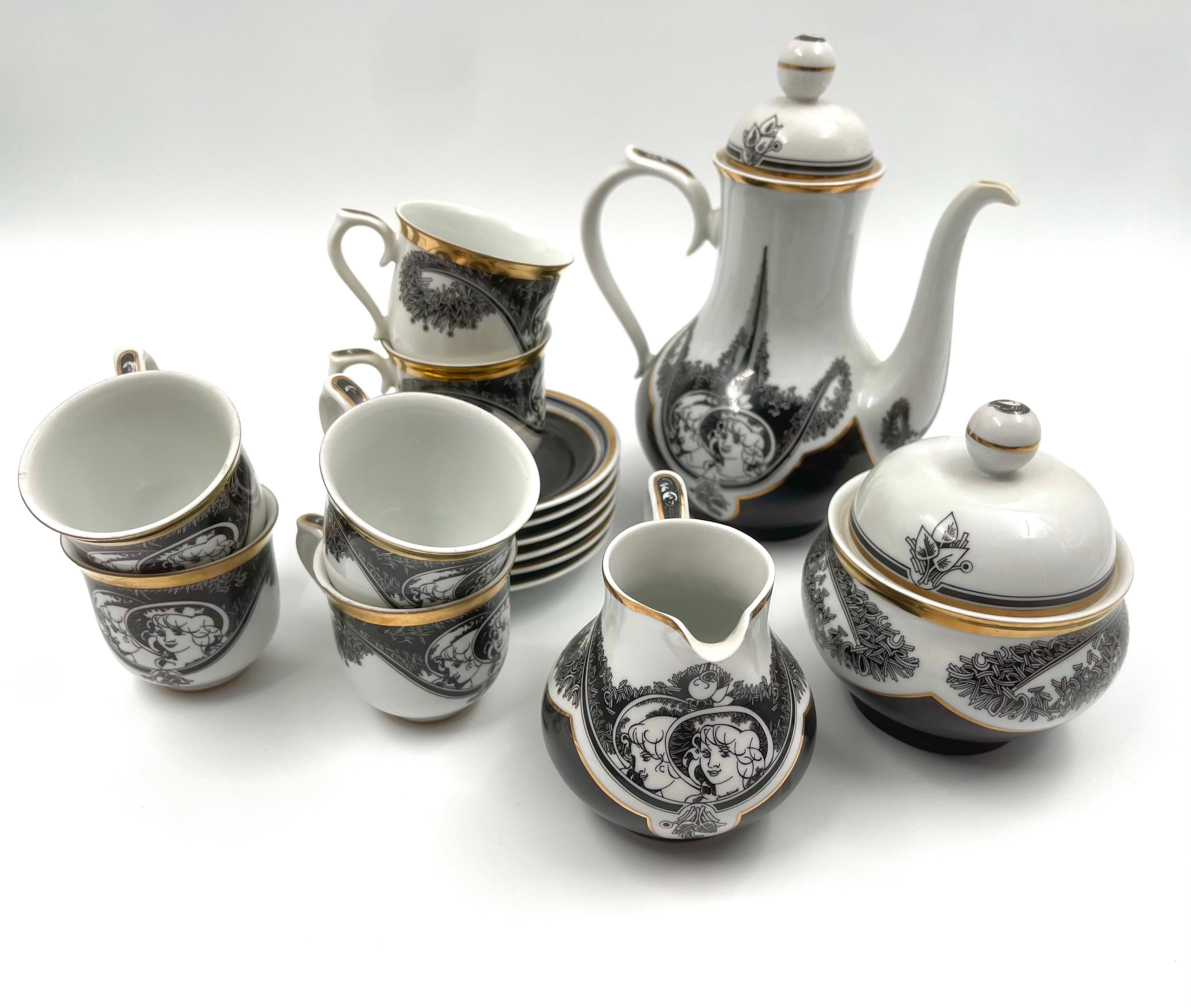 hollohaza porcelain tea set