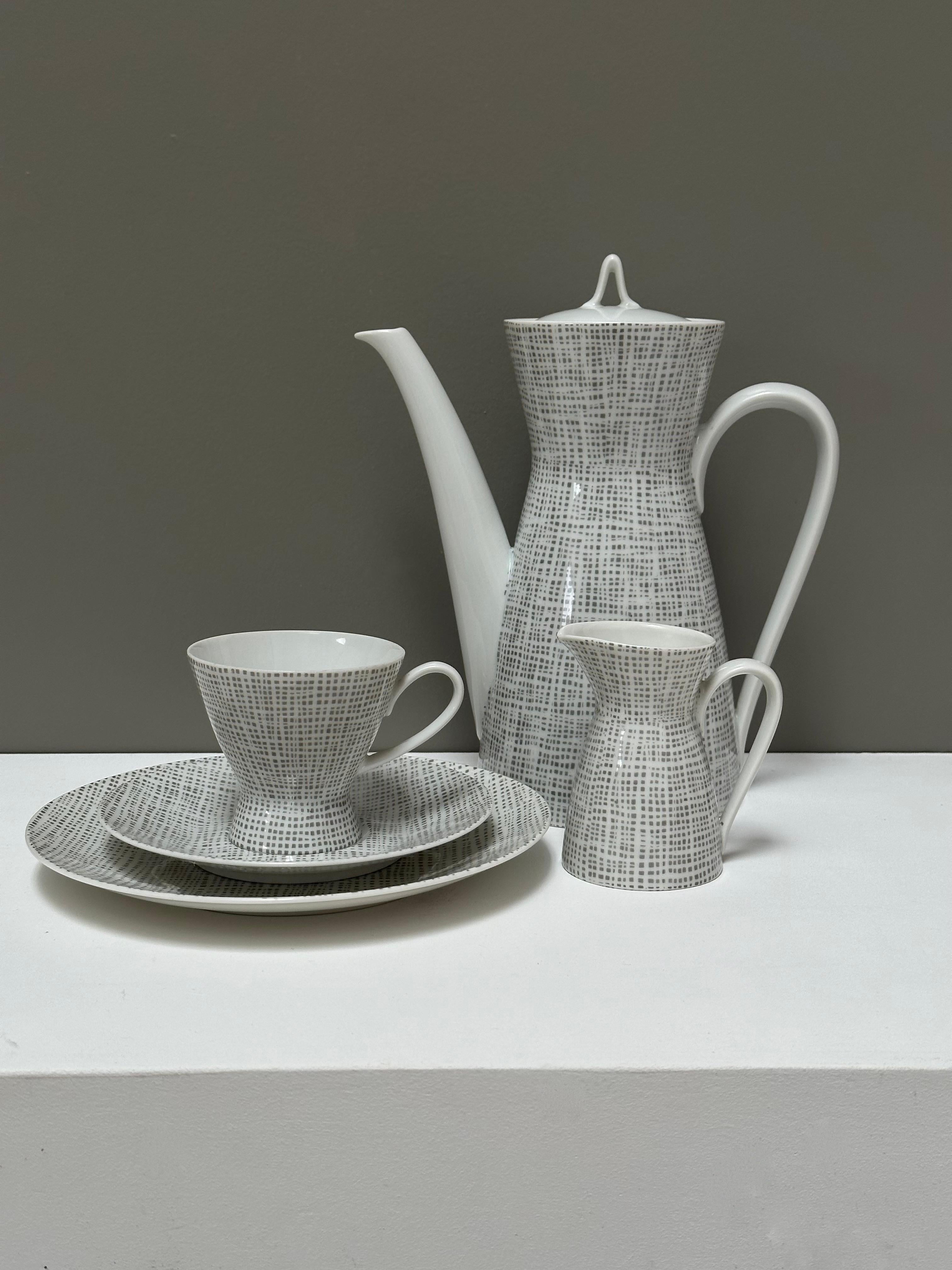 Coffee Set For 6 Guests, Raymond Loewy & Richard Latham, Rosenthal For Sale 2