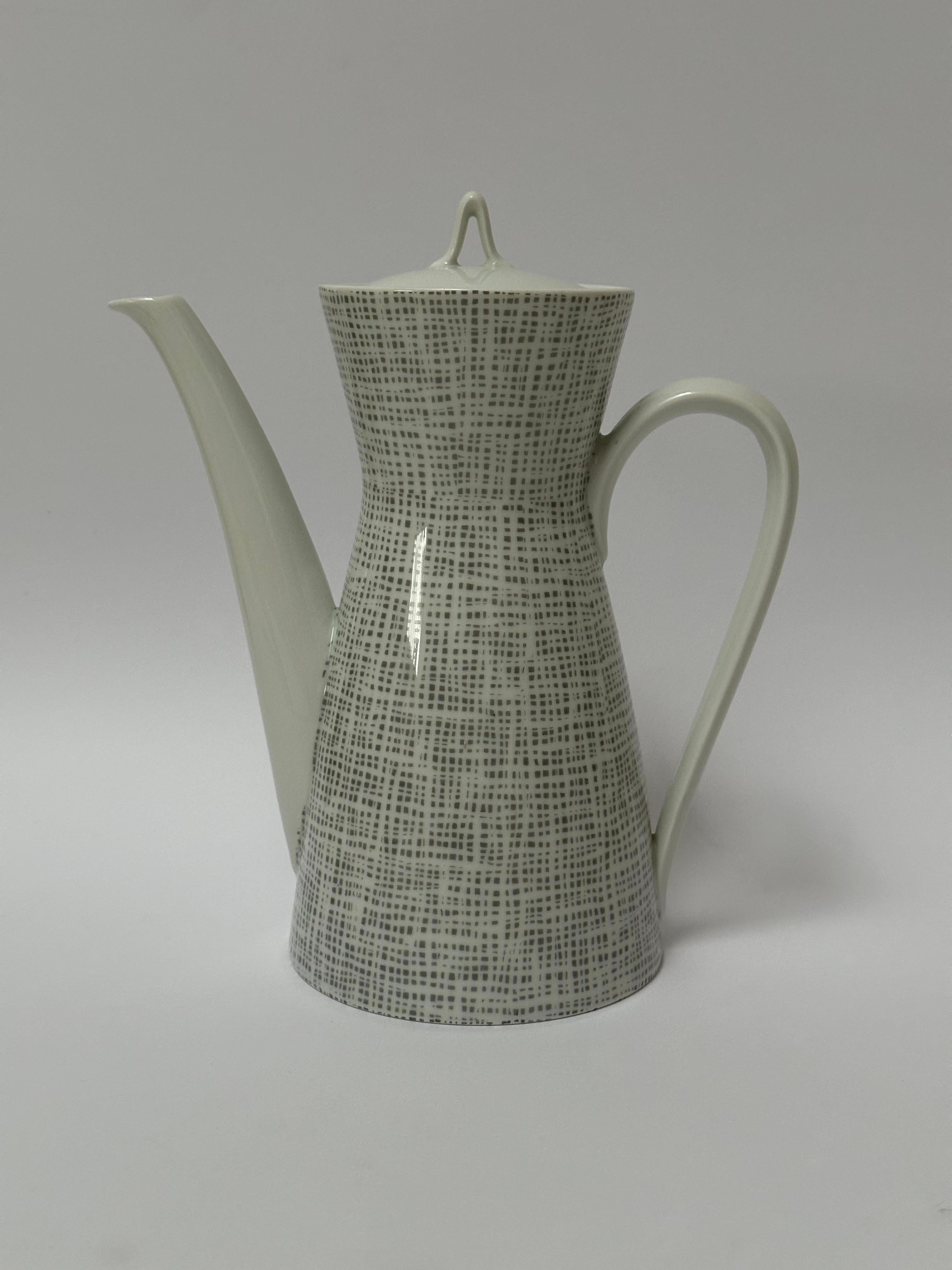 German Coffee Set For 6 Guests, Raymond Loewy & Richard Latham, Rosenthal For Sale