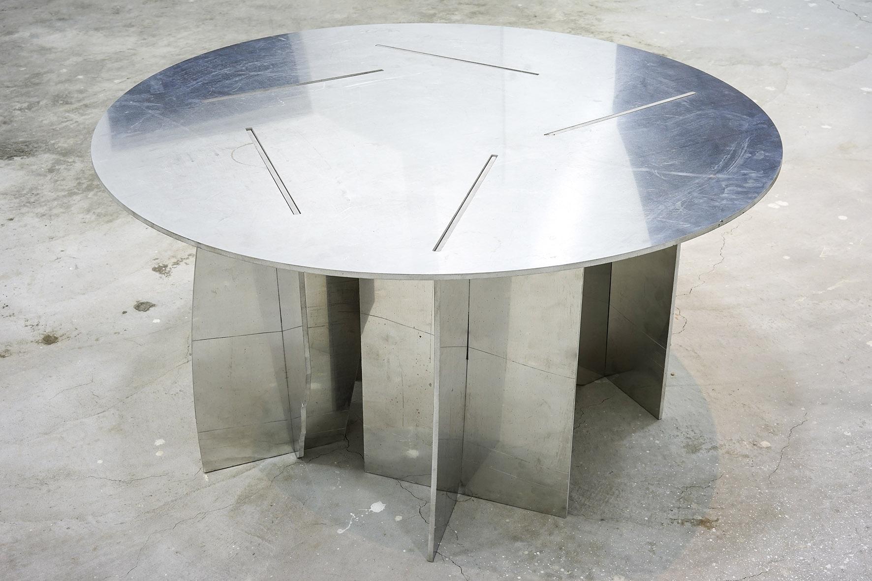 Contemporary Coffee Table #1 by Bahraini Danish, in Aluminum For Sale 1