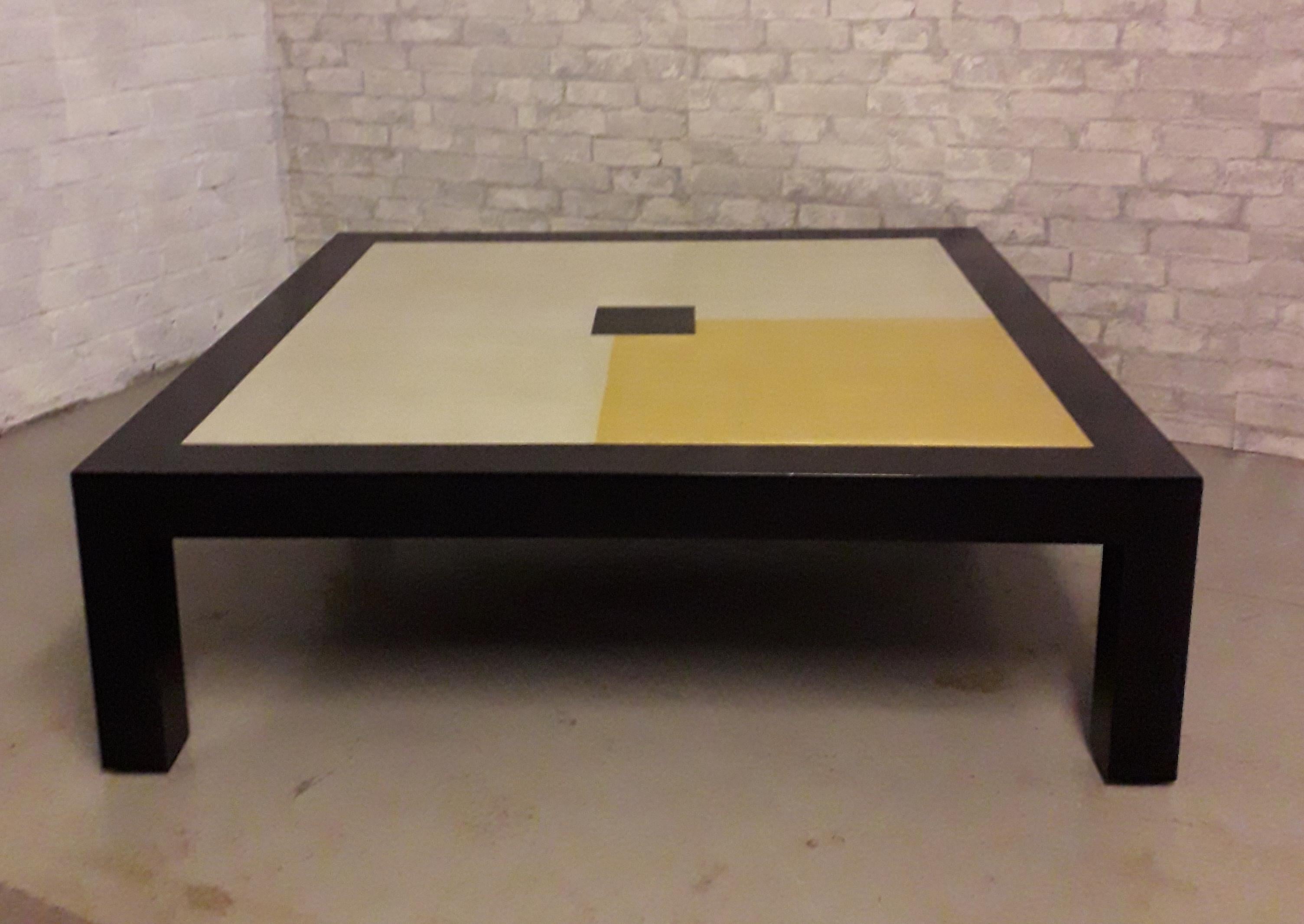 Gilt Coffee Table 12 - 22 Carat Gold Leaf Top  For Sale