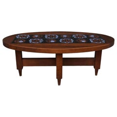 Coffee Table 1970 Signed Ceramic Tiles