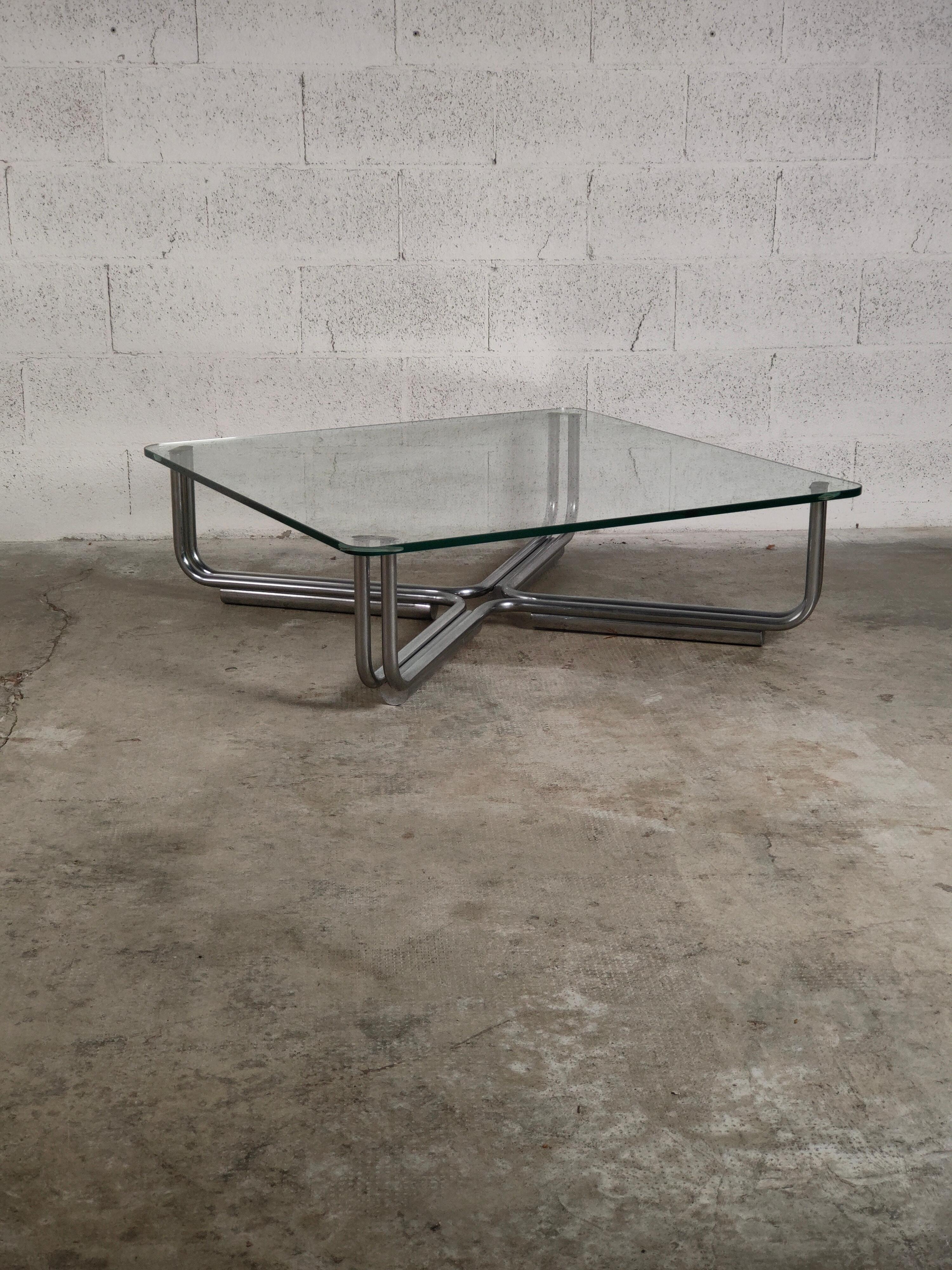 Mid-Century Modern Coffee Table 784 Model by Gianfranco Frattini for Cassina 70's, Italy For Sale