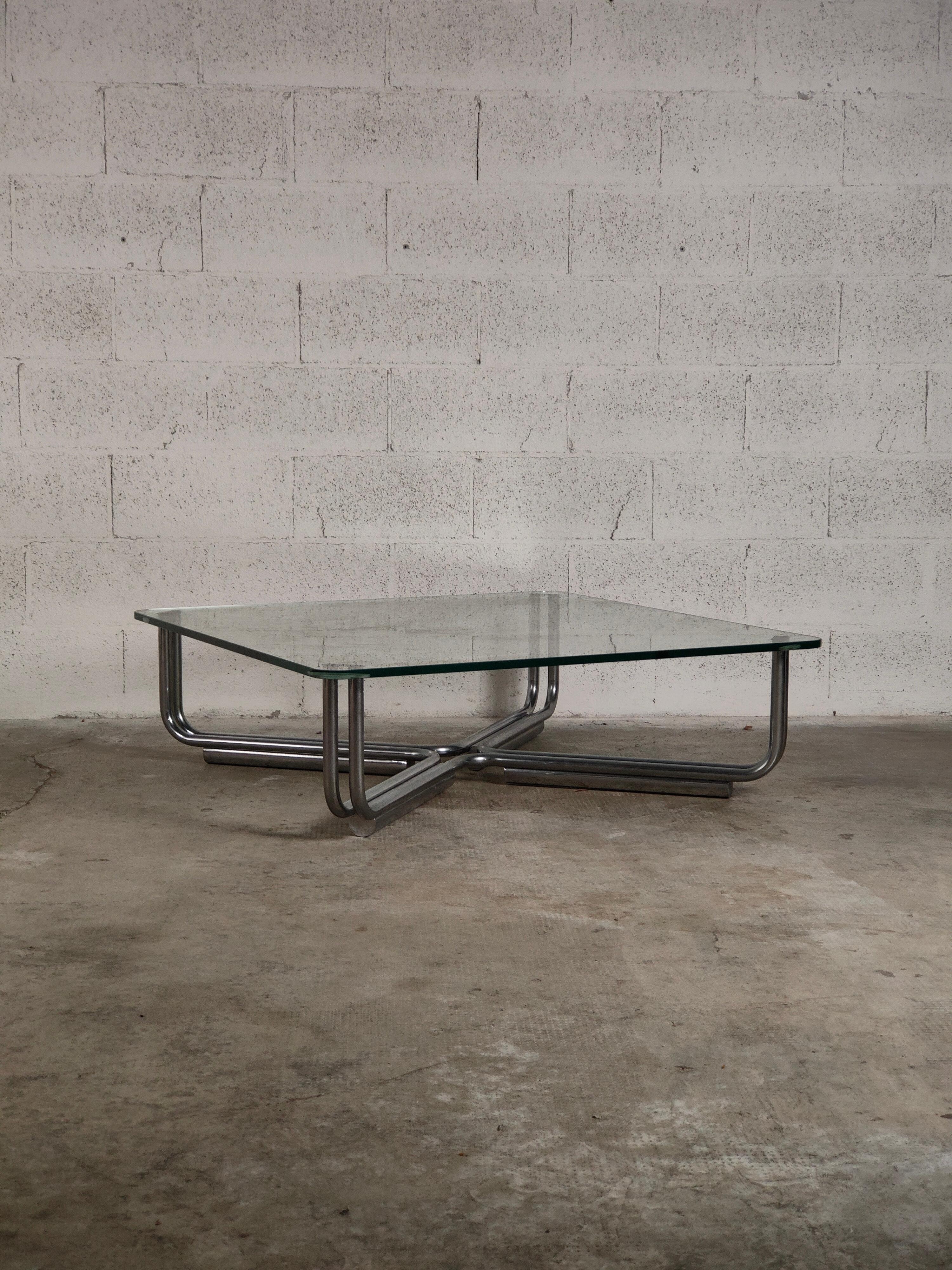 Coffee Table 784 Model by Gianfranco Frattini for Cassina 70's, Italy In Good Condition For Sale In Padova, IT