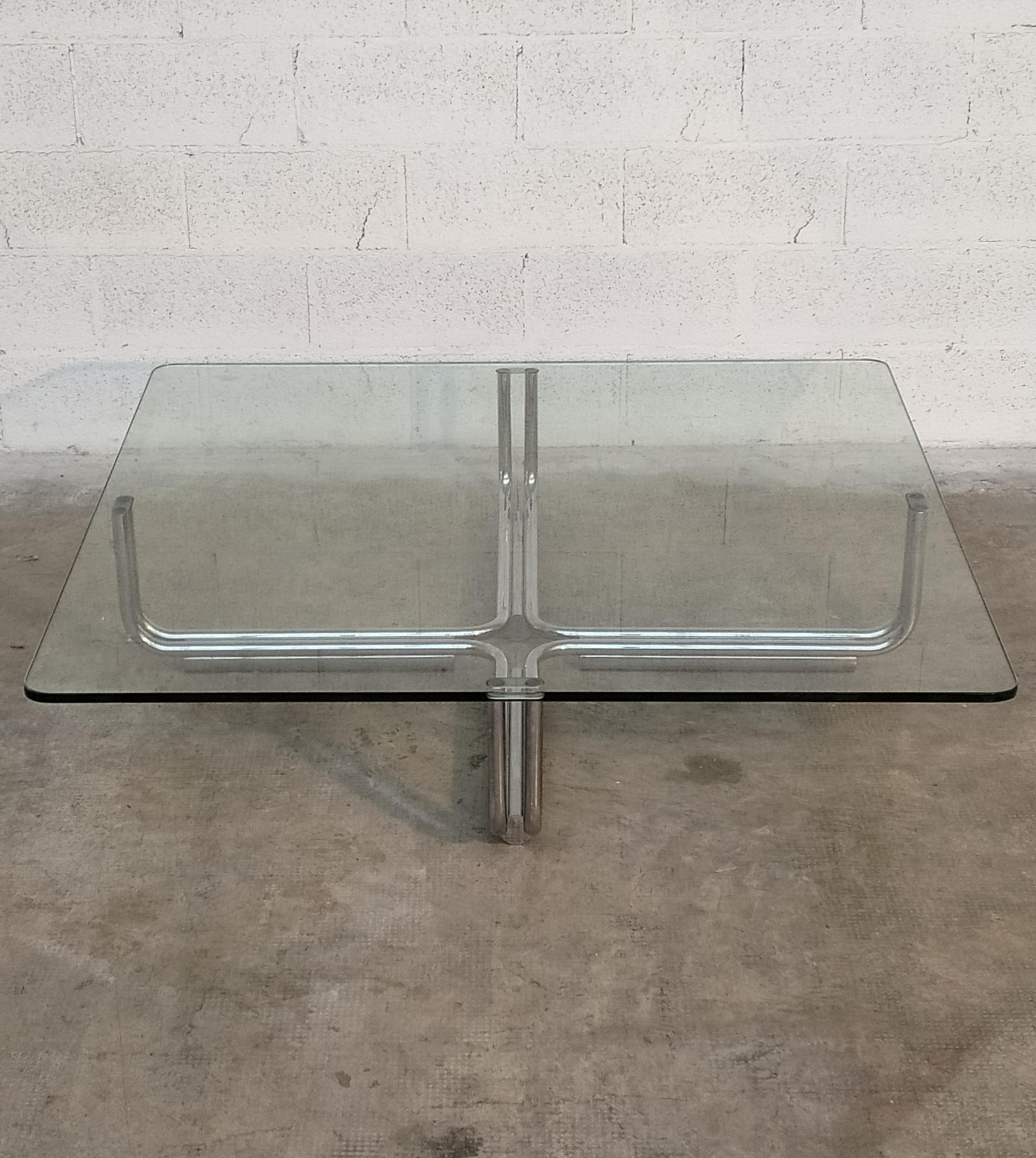 Coffee Table 784 Model by Gianfranco Frattini for Cassina 1970s, Italy In Good Condition In Padova, IT
