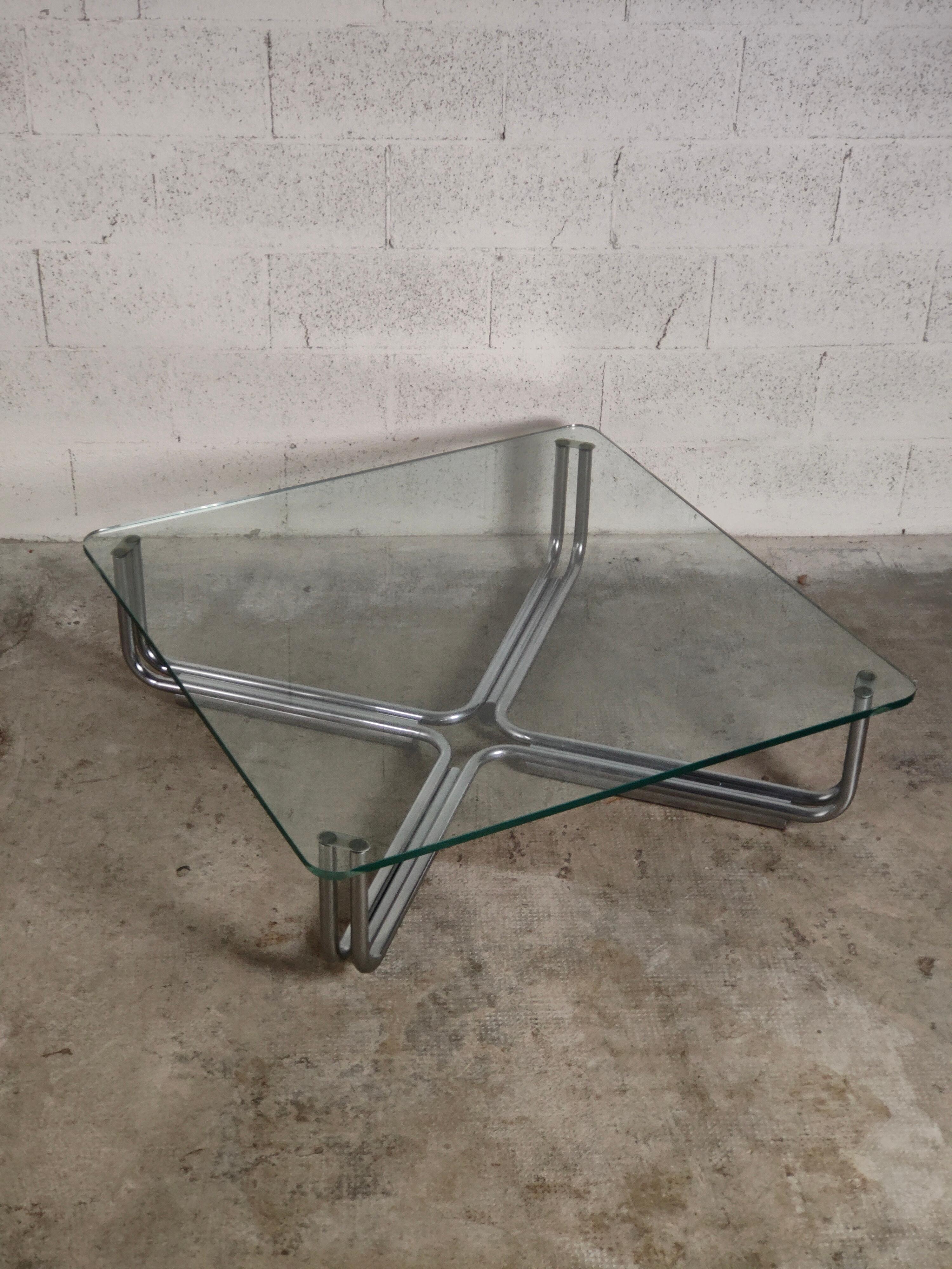 Coffee Table 784 Model by Gianfranco Frattini for Cassina 70's, Italy For Sale 1