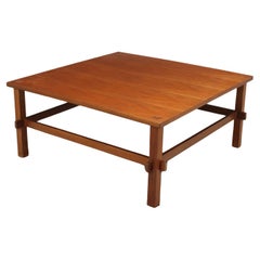 Coffee Table A. Cassina Sons Walnut Italy 1960s