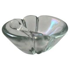 Coffee table accent in Murano Glass , Clear Glass, 1940's Barovier , Collectible