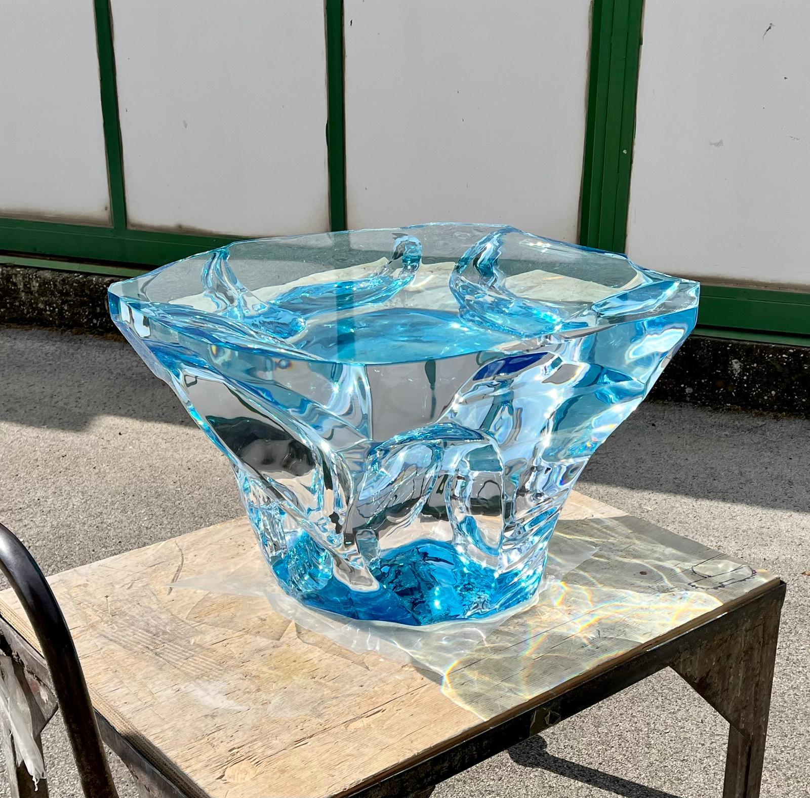 italien Table basse Agua Azul Modèle de Marco Pettinari pour Superego Editions, Italie en vente