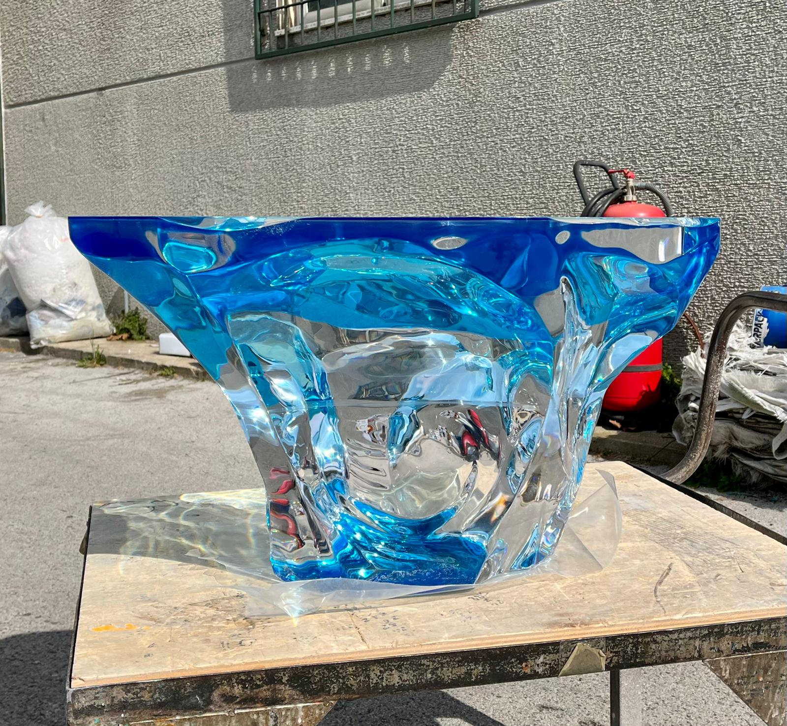 Table basse Agua Azul Modèle de Marco Pettinari pour Superego Editions, Italie en vente 1