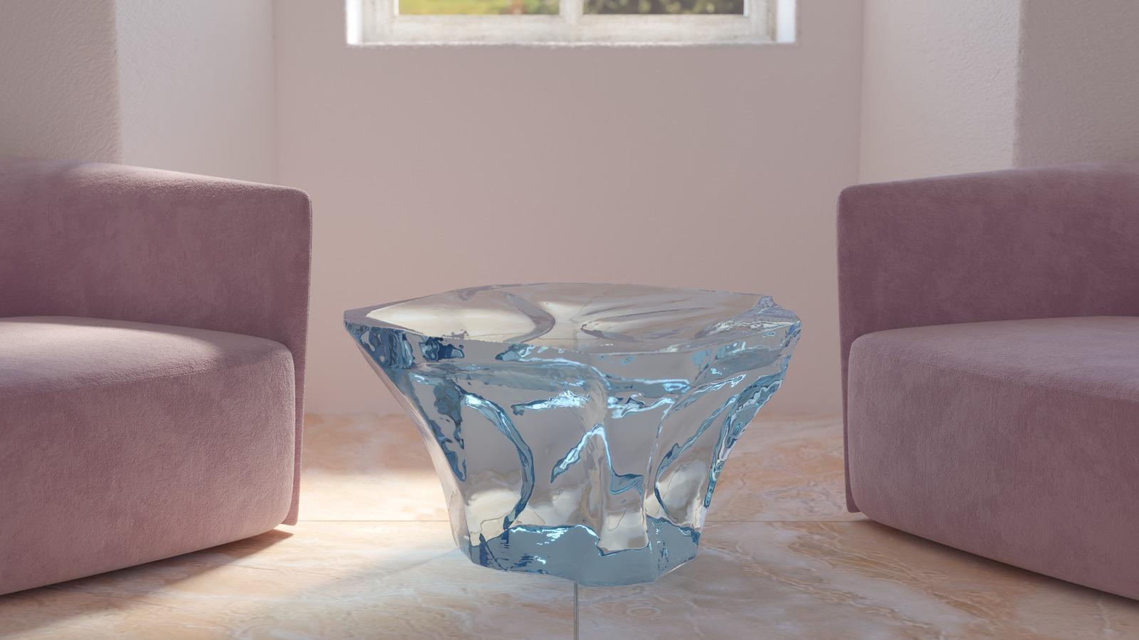 Coffee Table Agua Azul Model by Marco Pettinari for Superego Editions, Italy For Sale 3