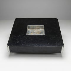 Coffee table Alveo by Willy Rizzo 1970 for Mario Sabot